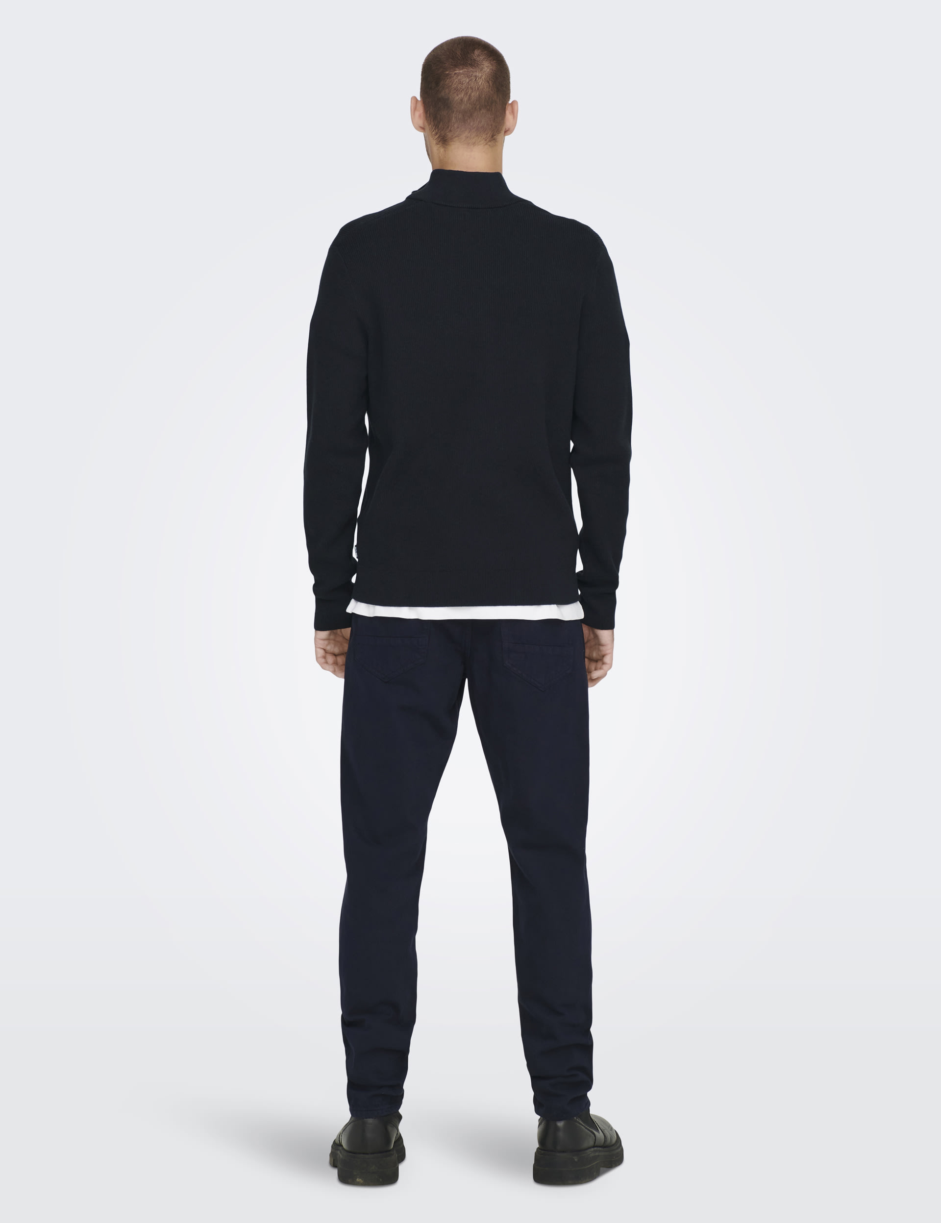 Cotton Rich Half Zip Jumper 4 of 7