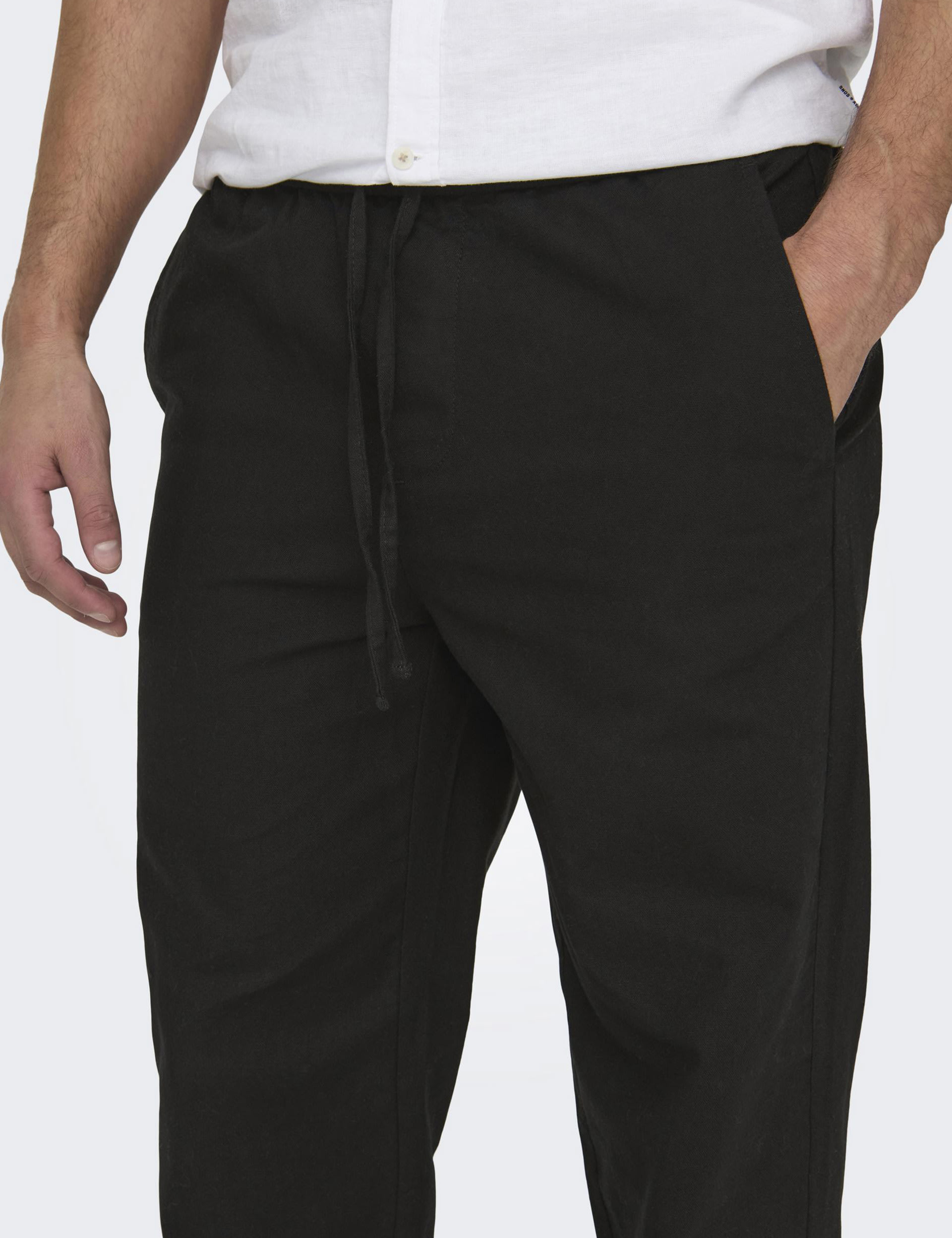 Plum Cotton Straight Fit Slip-on Trouser main image 1