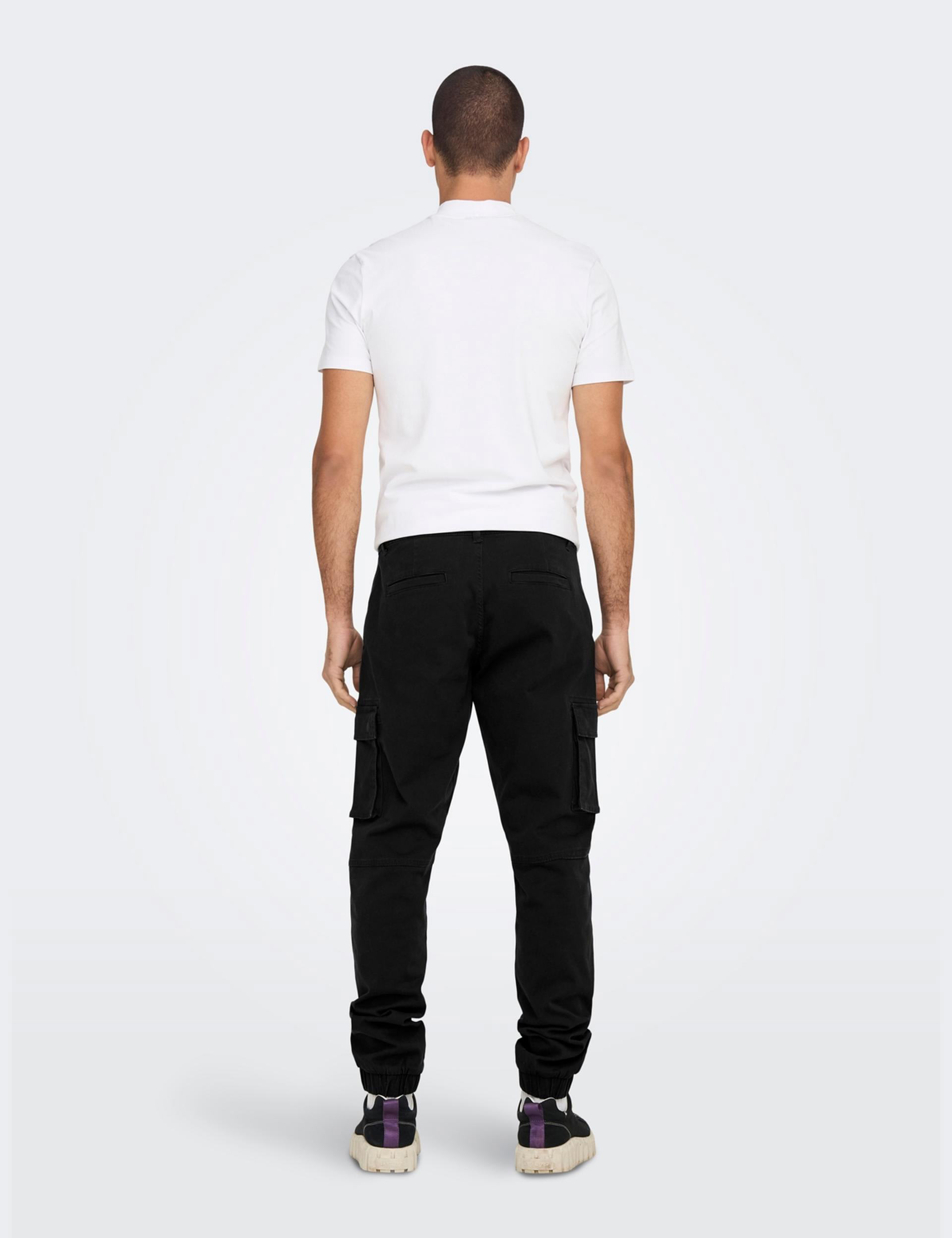 Slim Fit Cotton Rich Cargo Trousers 3 of 3