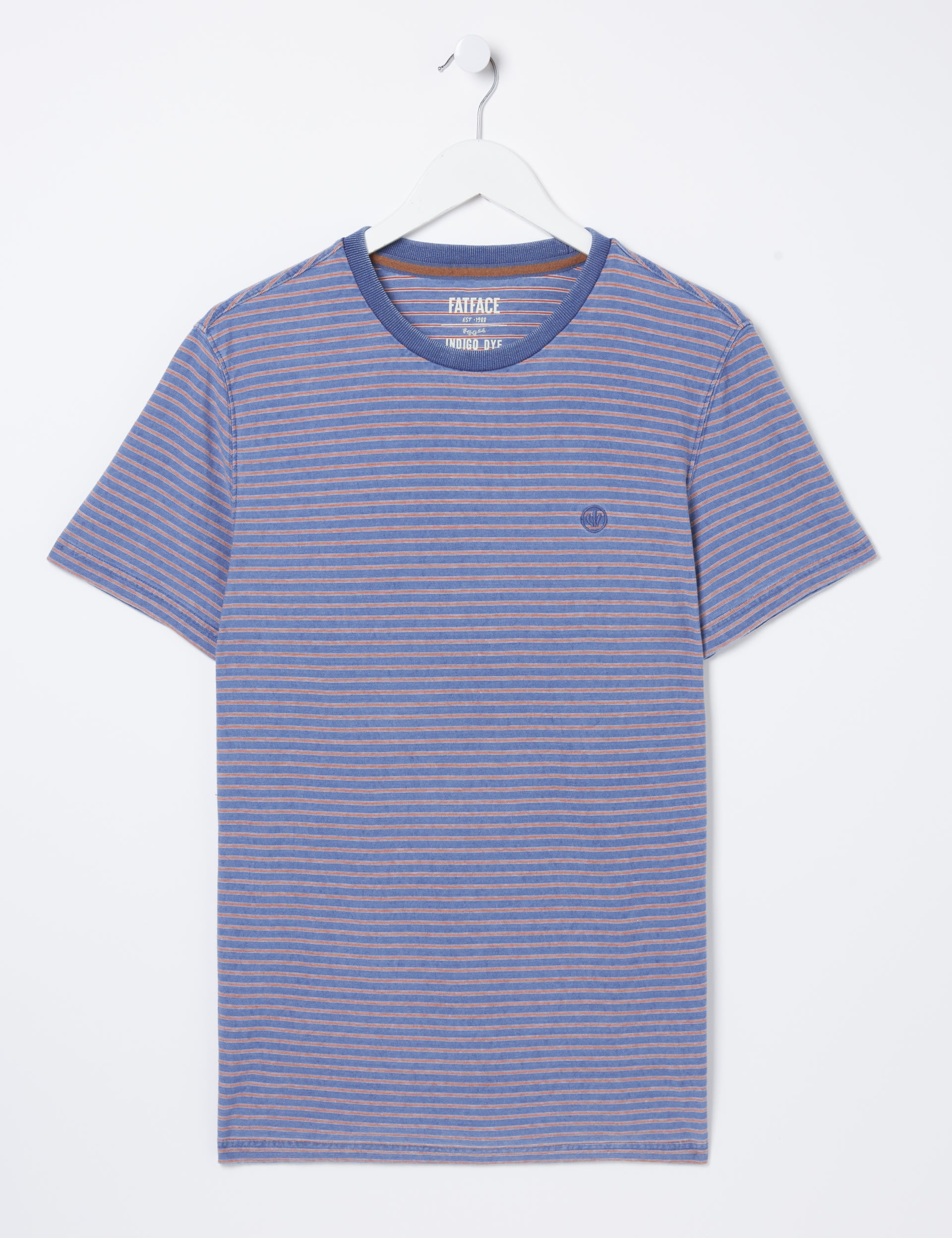 Pure Cotton Striped Crew Neck T-Shirt 2 of 5