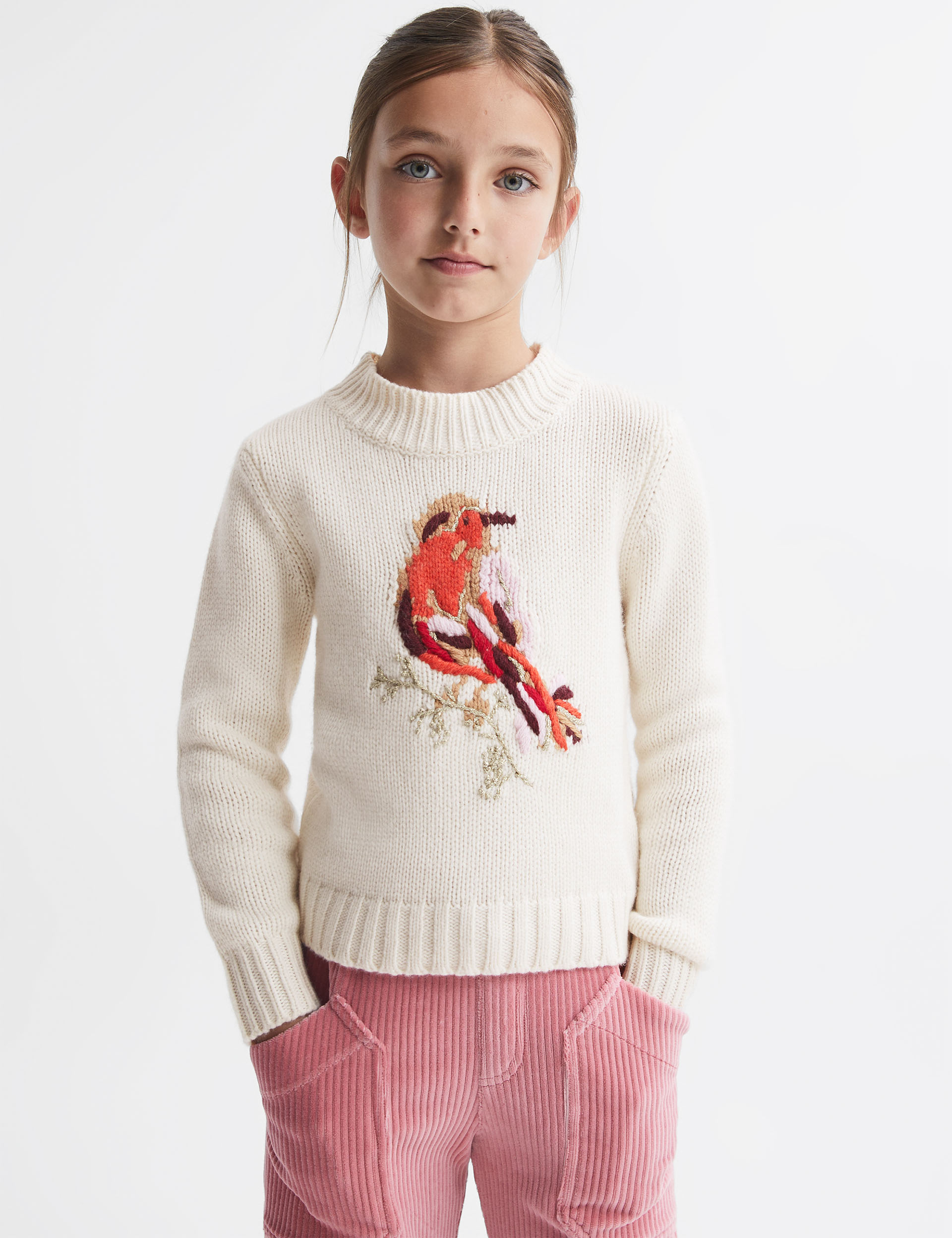 Wool Blend Robin Jumper (4-14 Yrs) 1 of 5