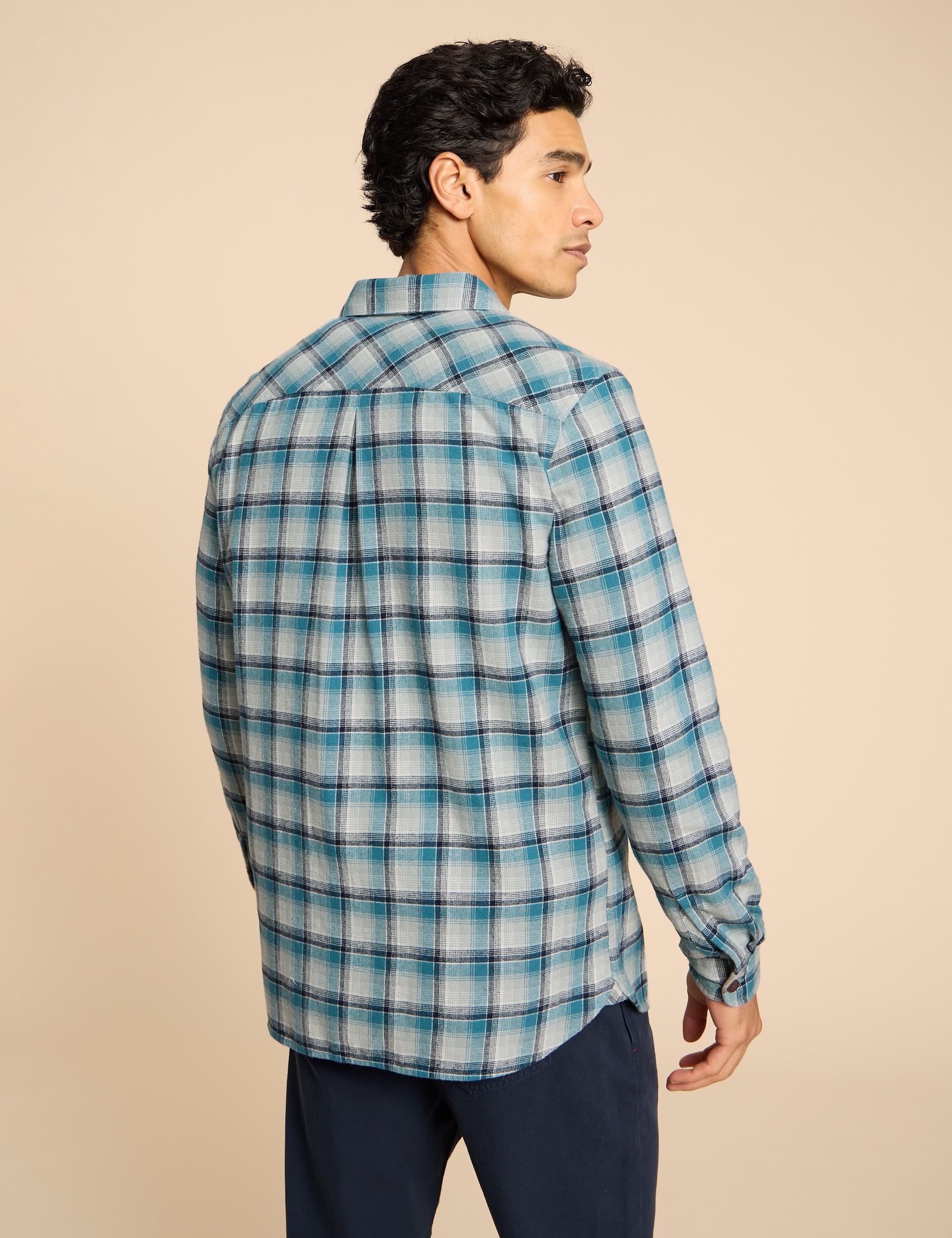 Organic Cotton Check Flannel Shirt 4 of 6