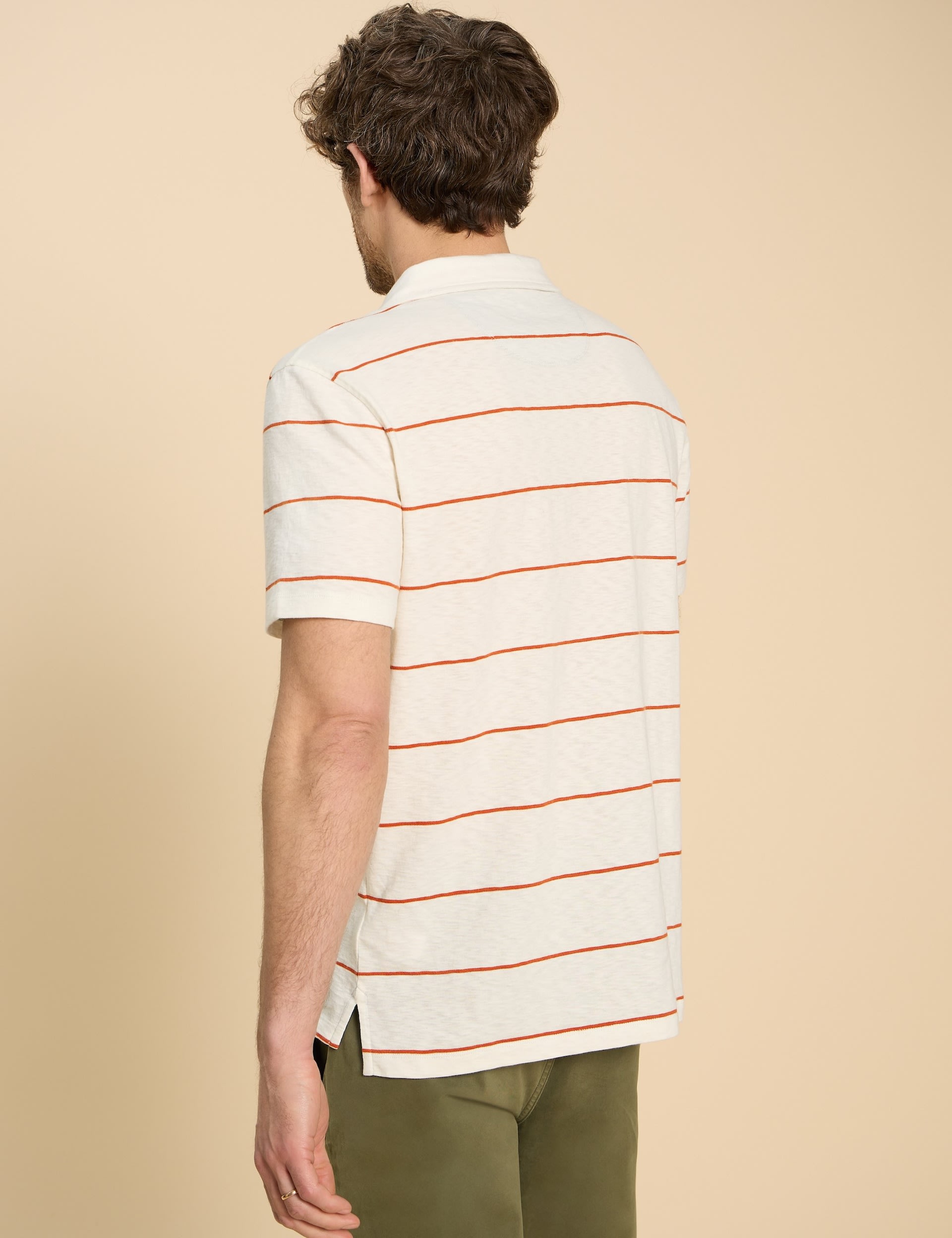 Pure Cotton Striped Polo Shirt 4 of 6