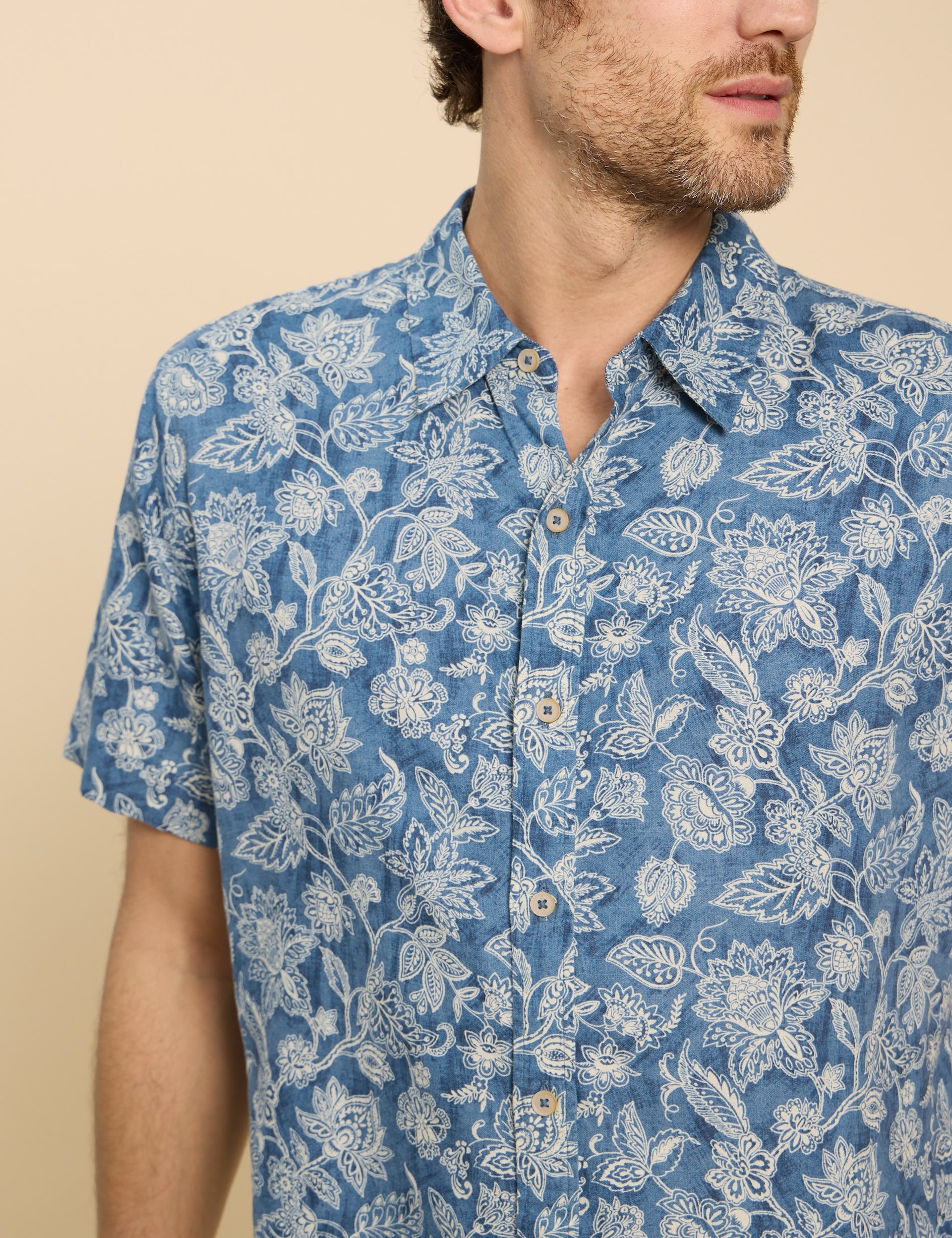 Linen Rich Paisley Floral Shirt 5 of 6