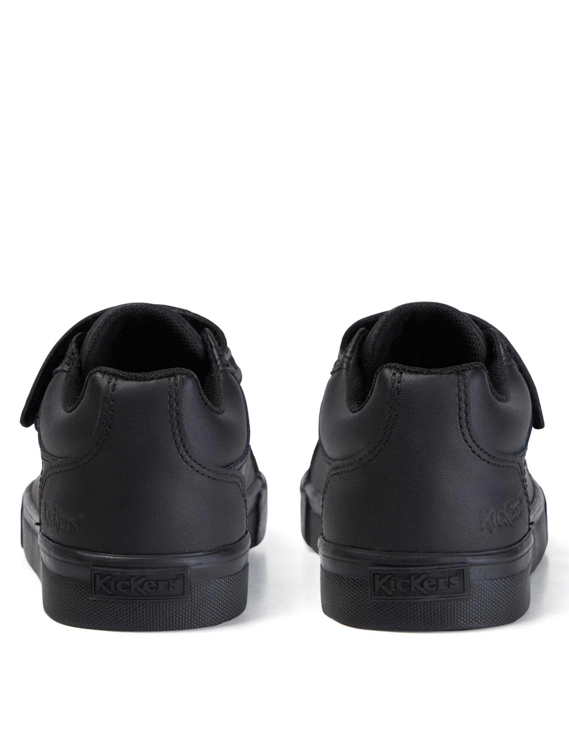 Kids' Leather Riptape School Shoes 3 of 5