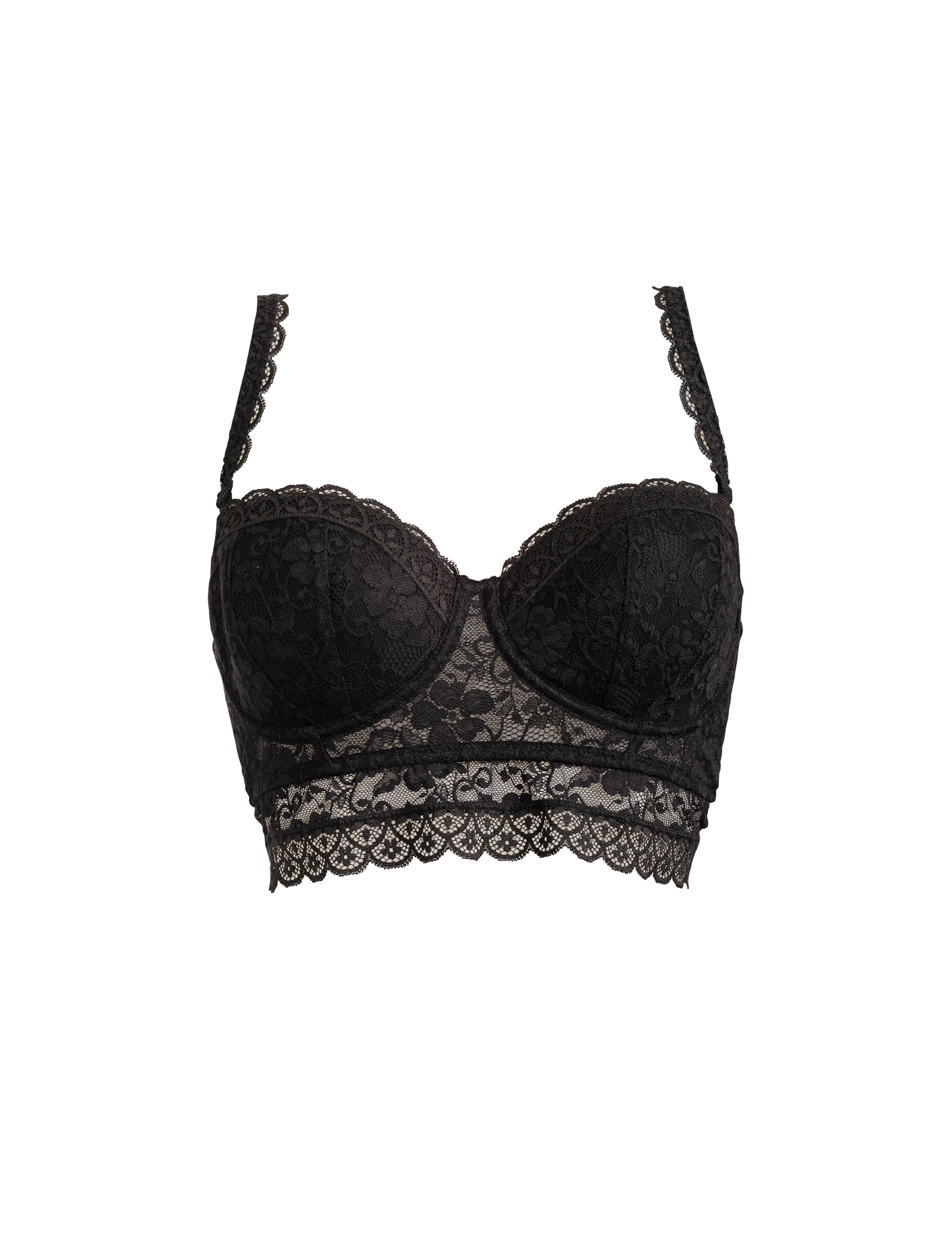 Rebel Lace Wired Longline Bra 2 of 4