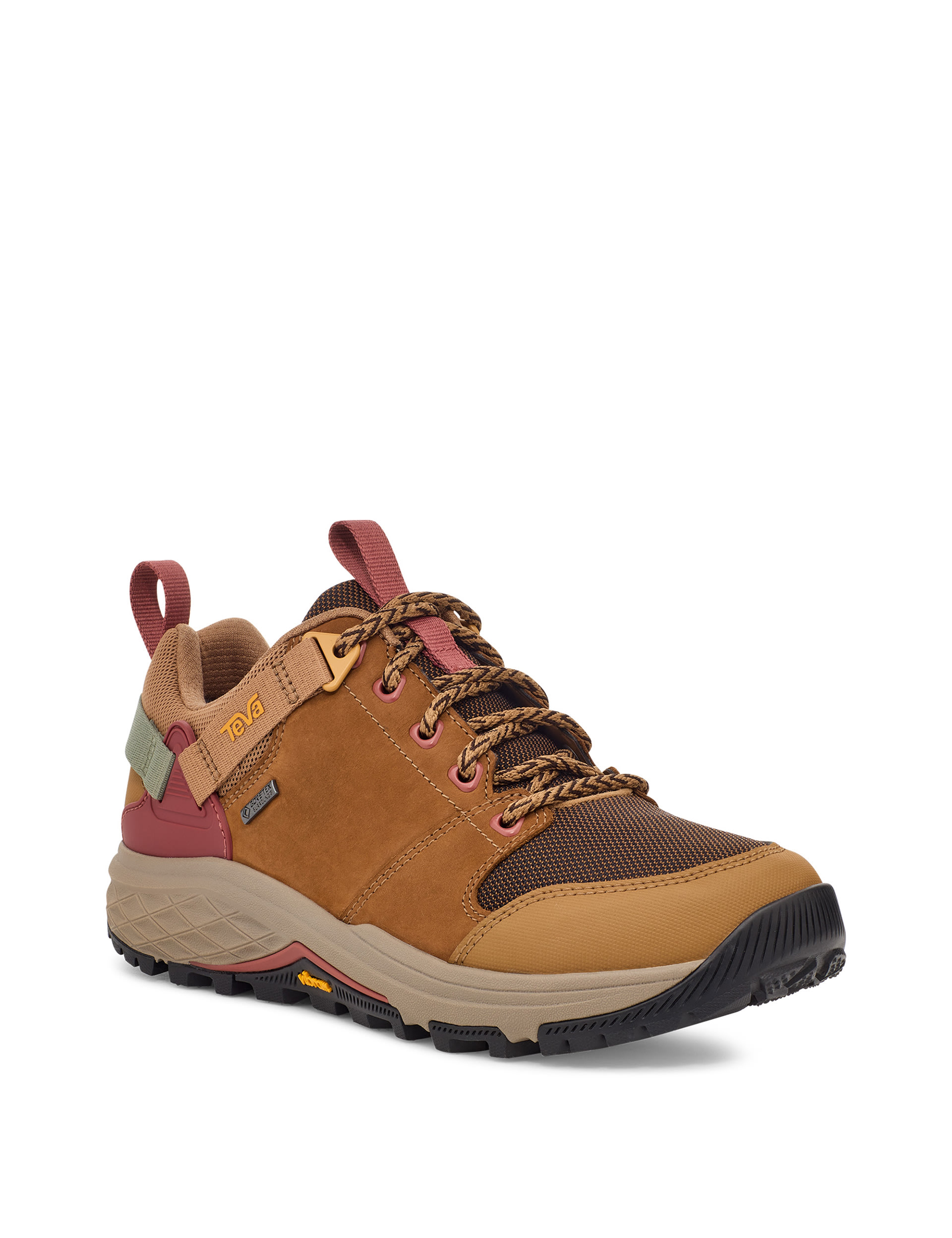 Leather Colour Block Lace Up Walking Boots 2 of 6