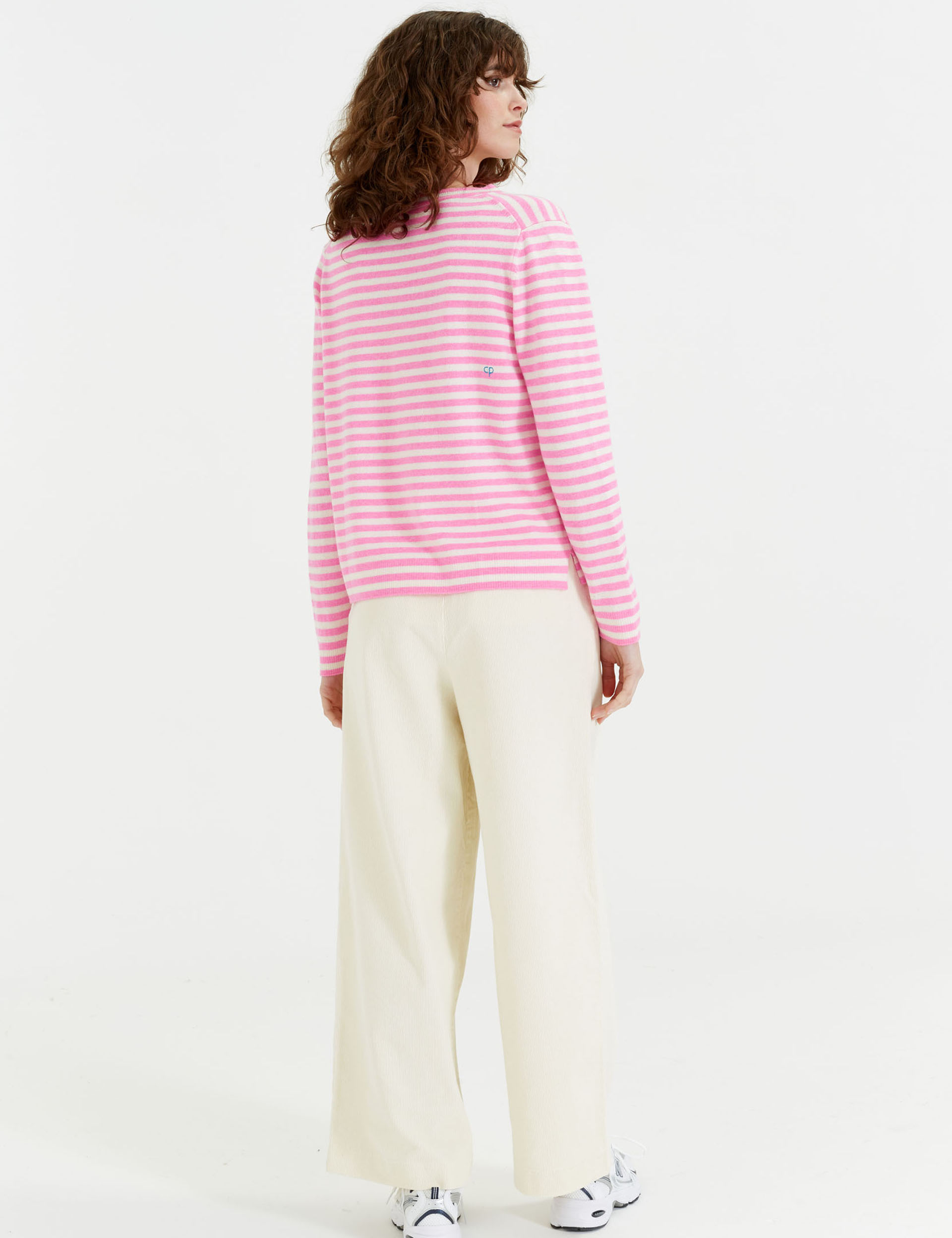 Wool Rich Striped Jumper with Cashmere 2 of 3