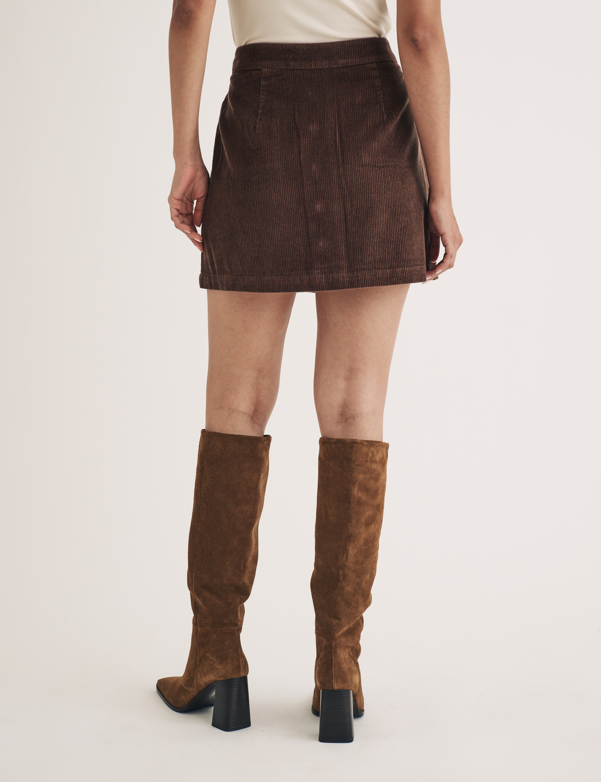 Pure Cotton Cord Mini ALine Skirt Nobody's Child M&S