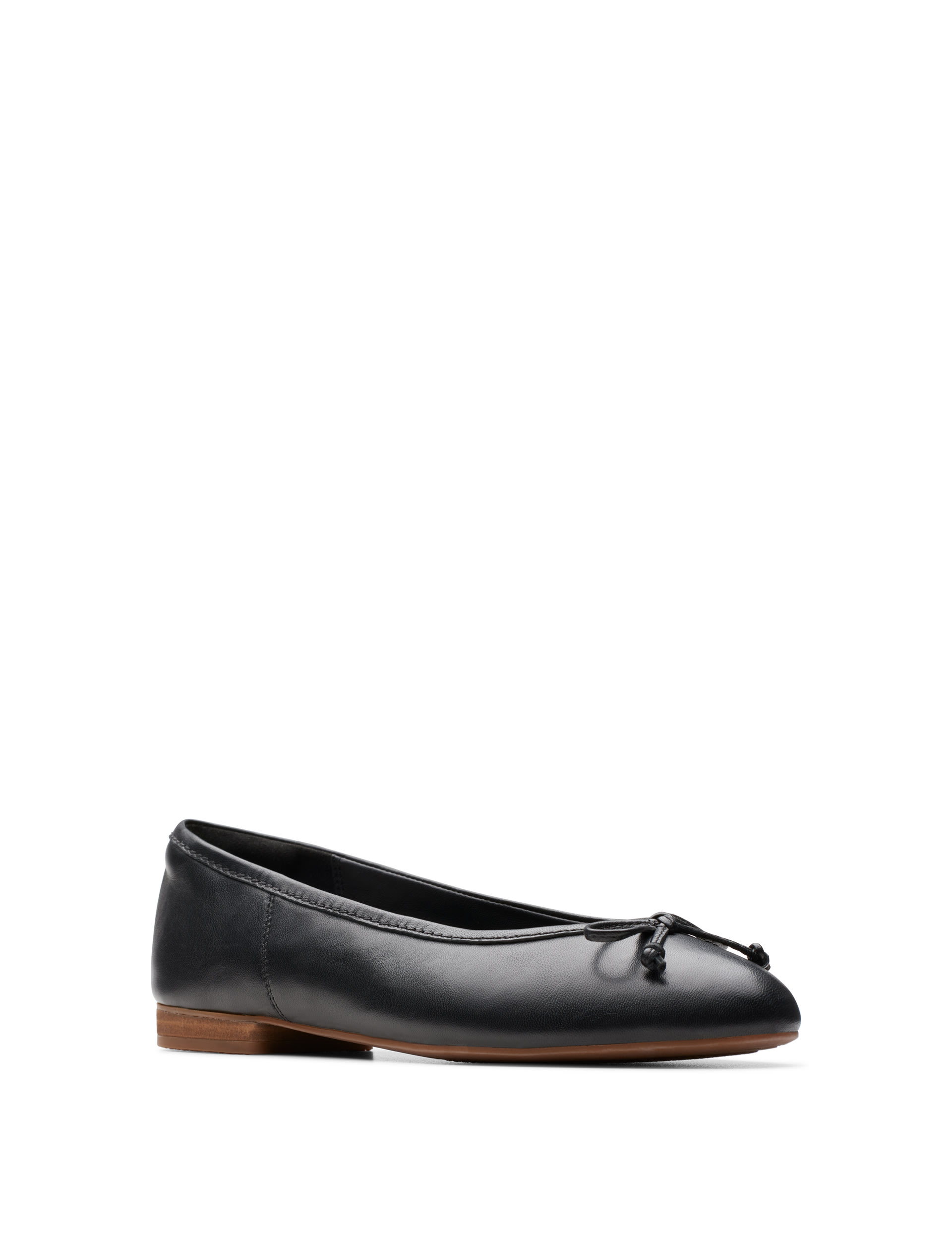 Wide Fit Leather Slip On Flat Pumps | CLARKS | M&S