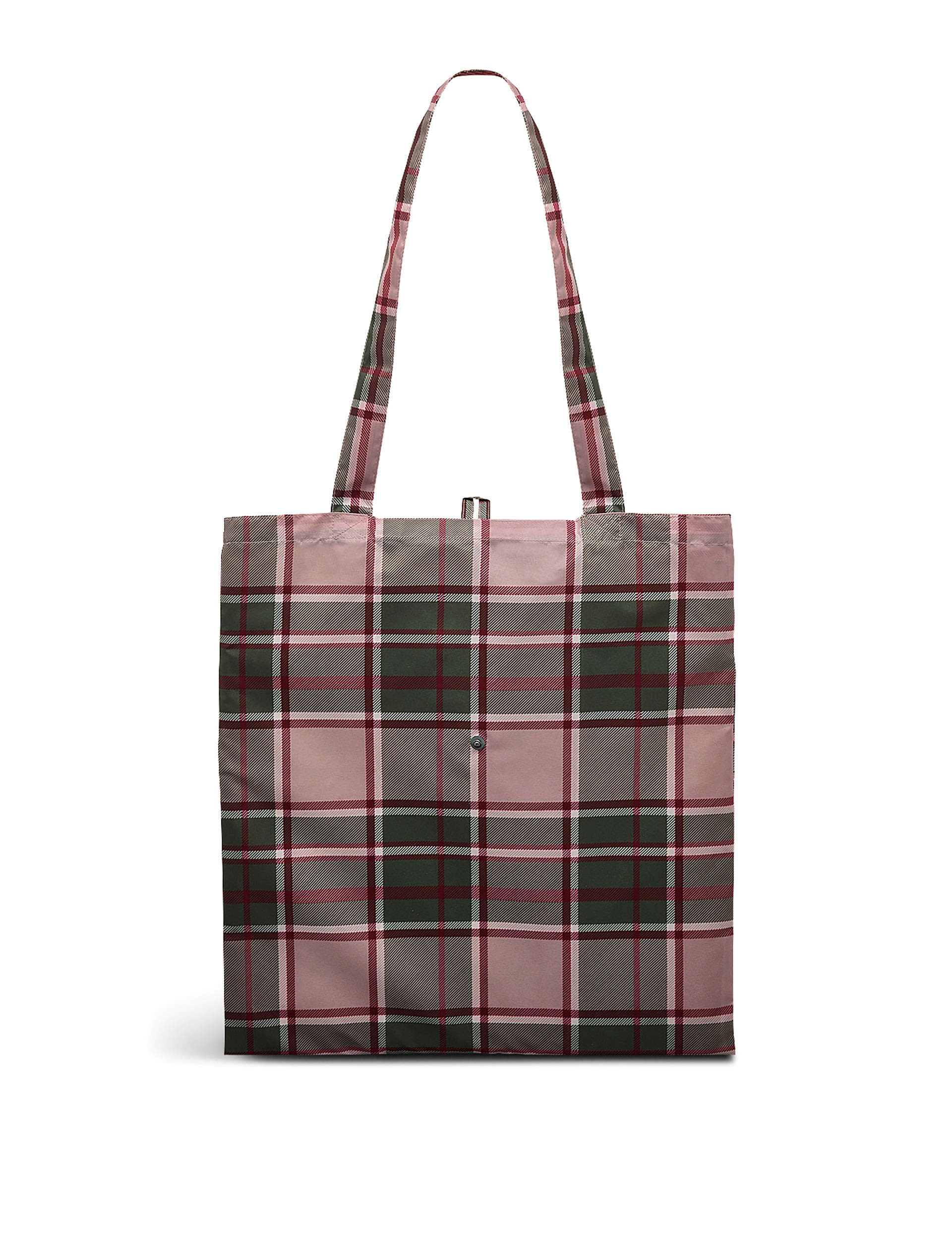 Autumn Check Packable Tote Bag 2 of 4