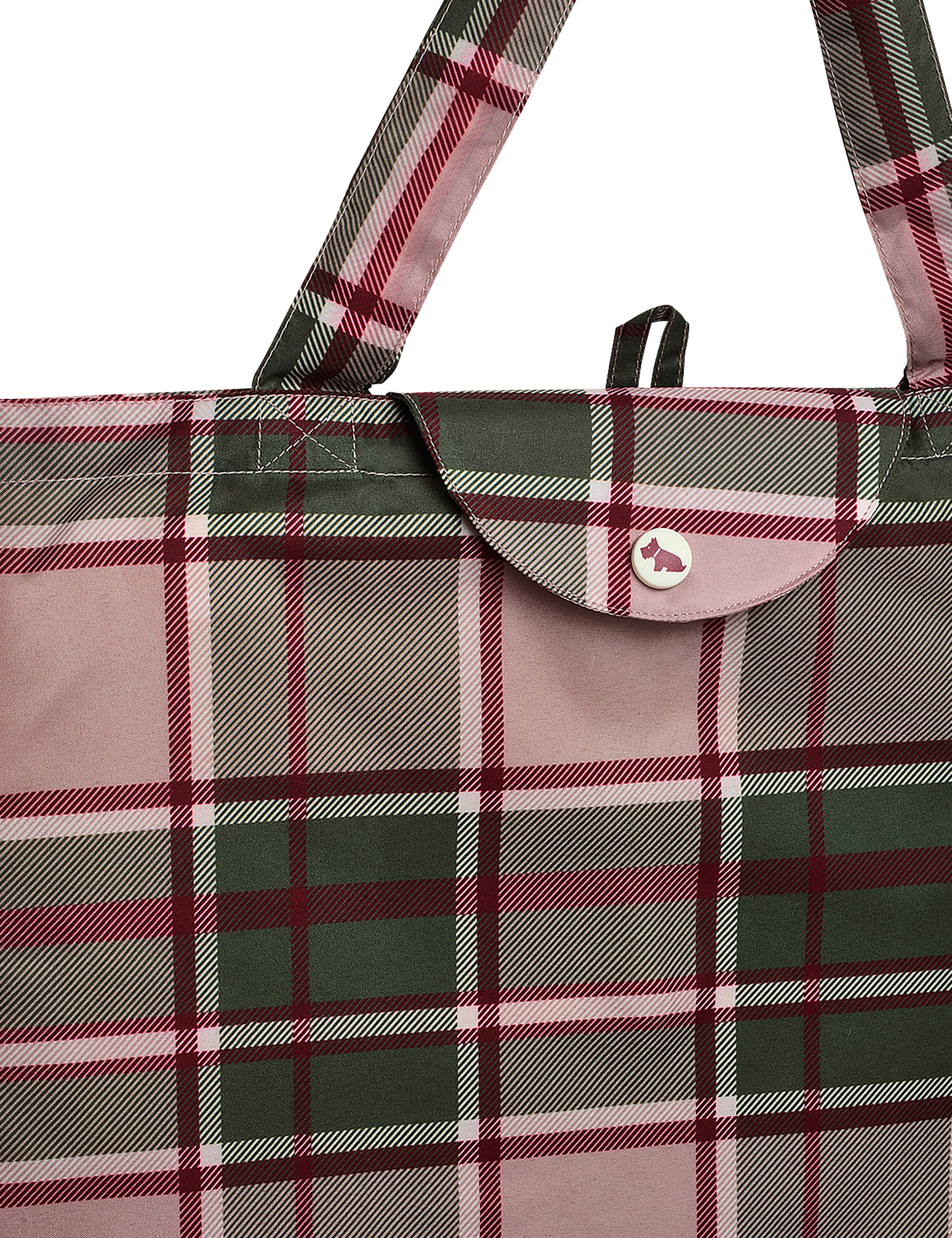 Autumn Check Packable Tote Bag 4 of 4