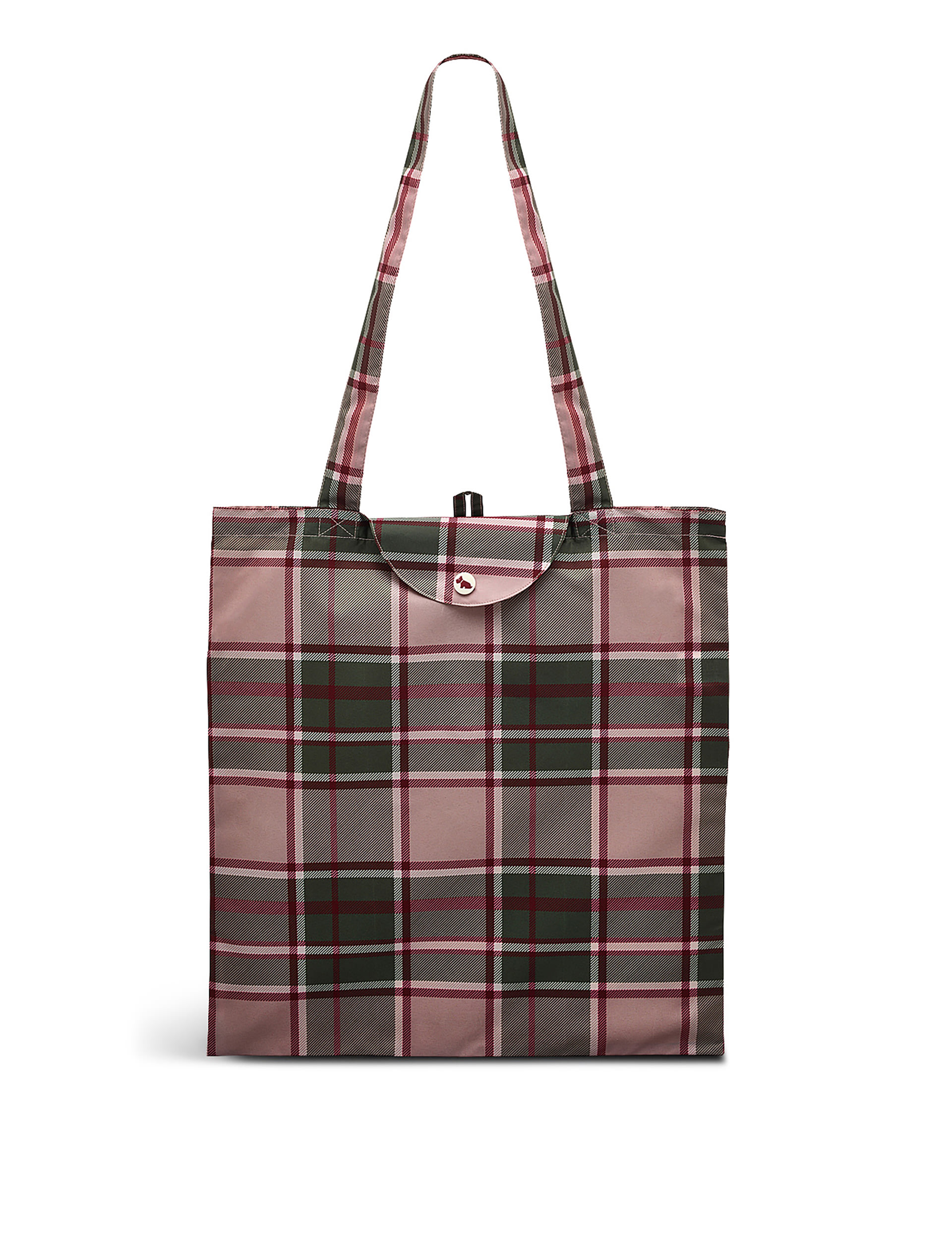 Autumn Check Packable Tote Bag 1 of 4