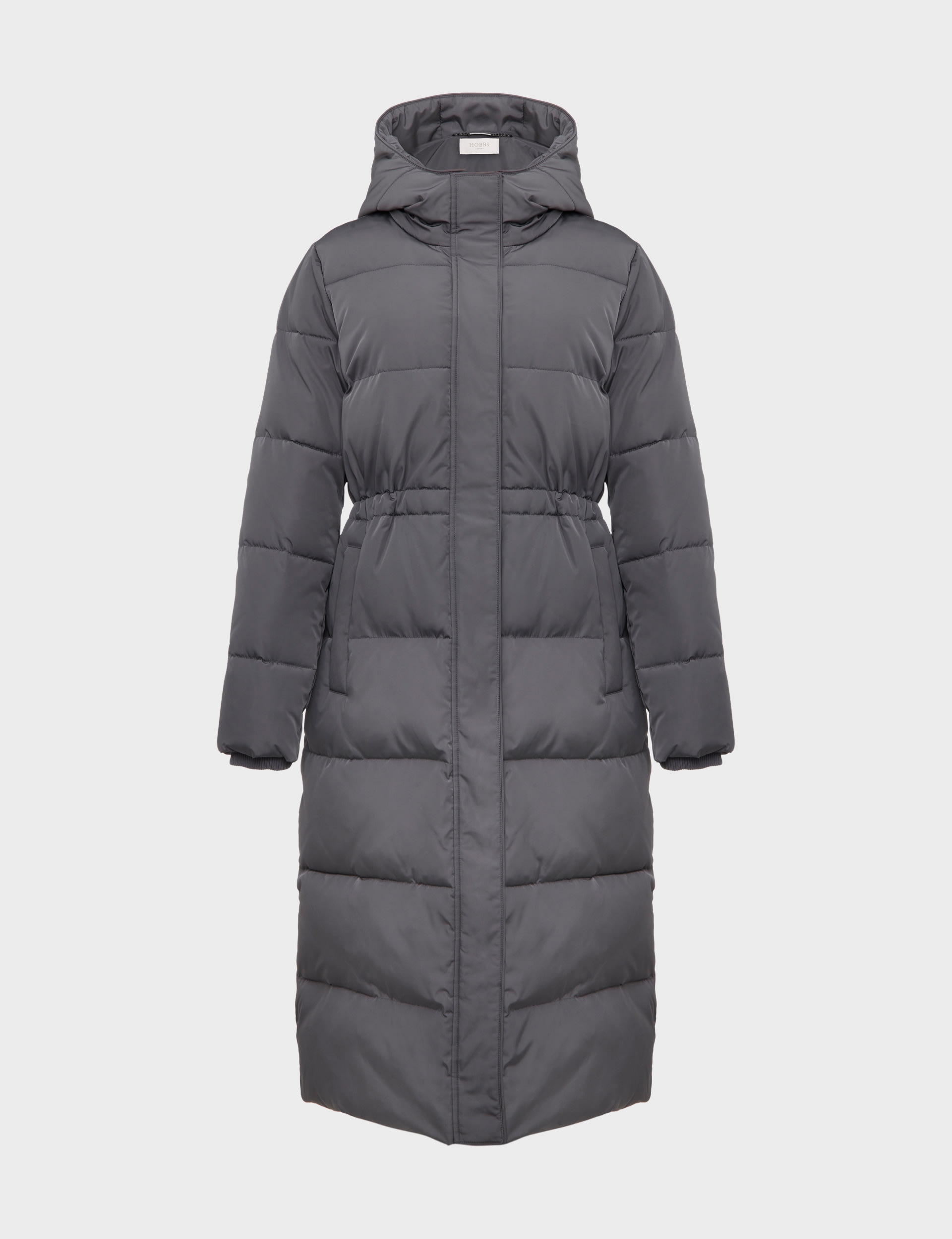 Padded Waisted Hooded Puffer Coat 2 of 8