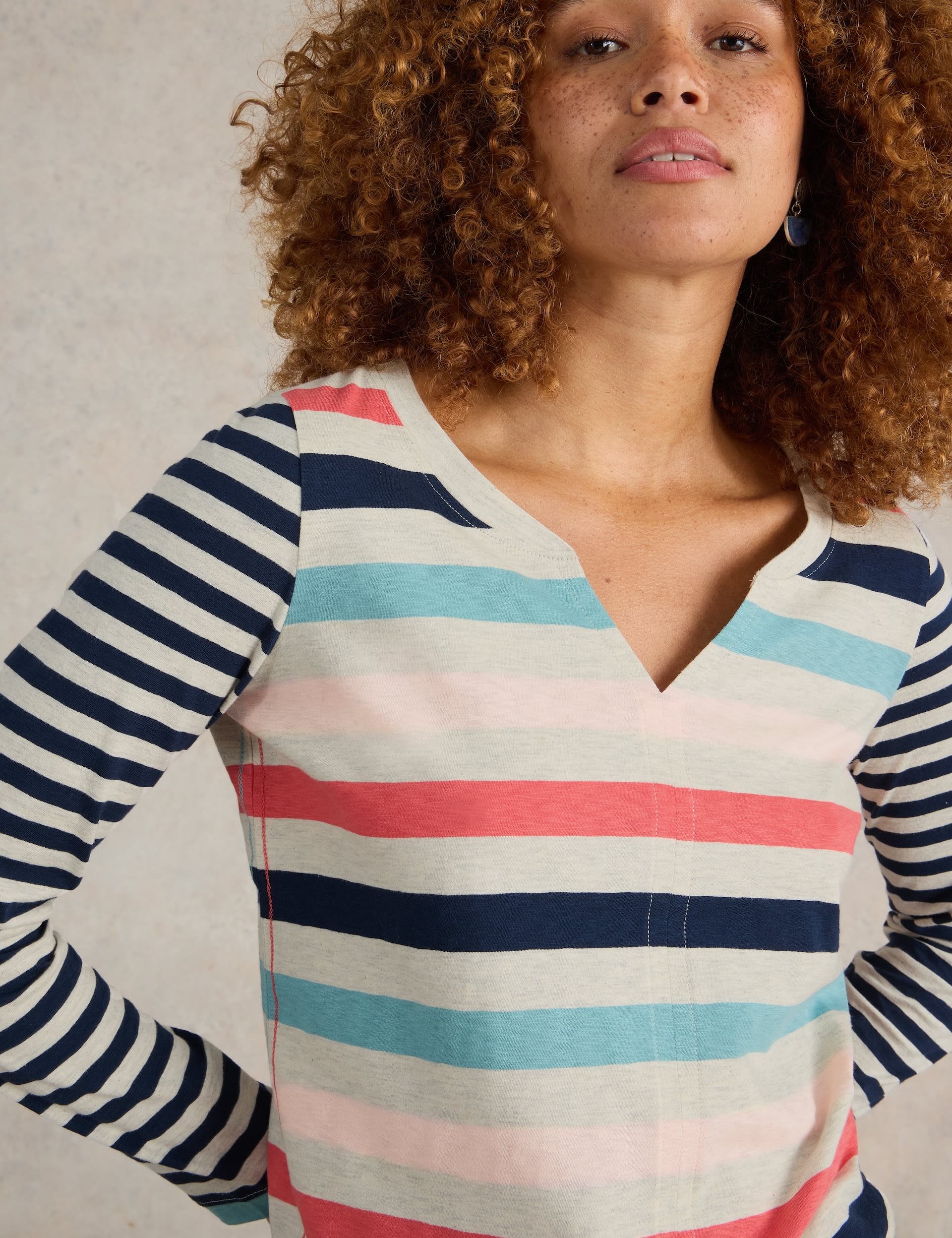 Pure Cotton Striped T-Shirt 1 of 6