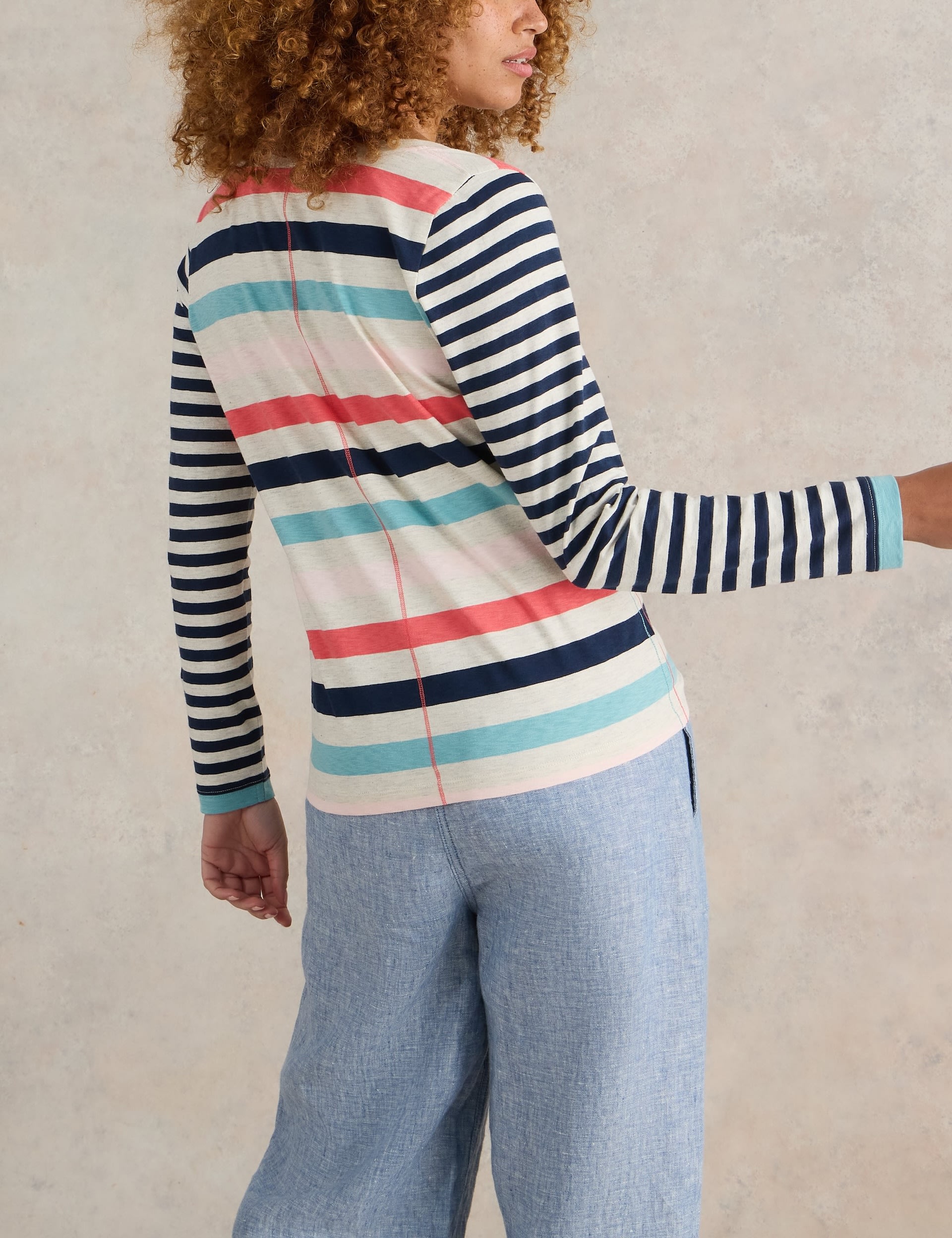 Pure Cotton Striped T-Shirt 4 of 6