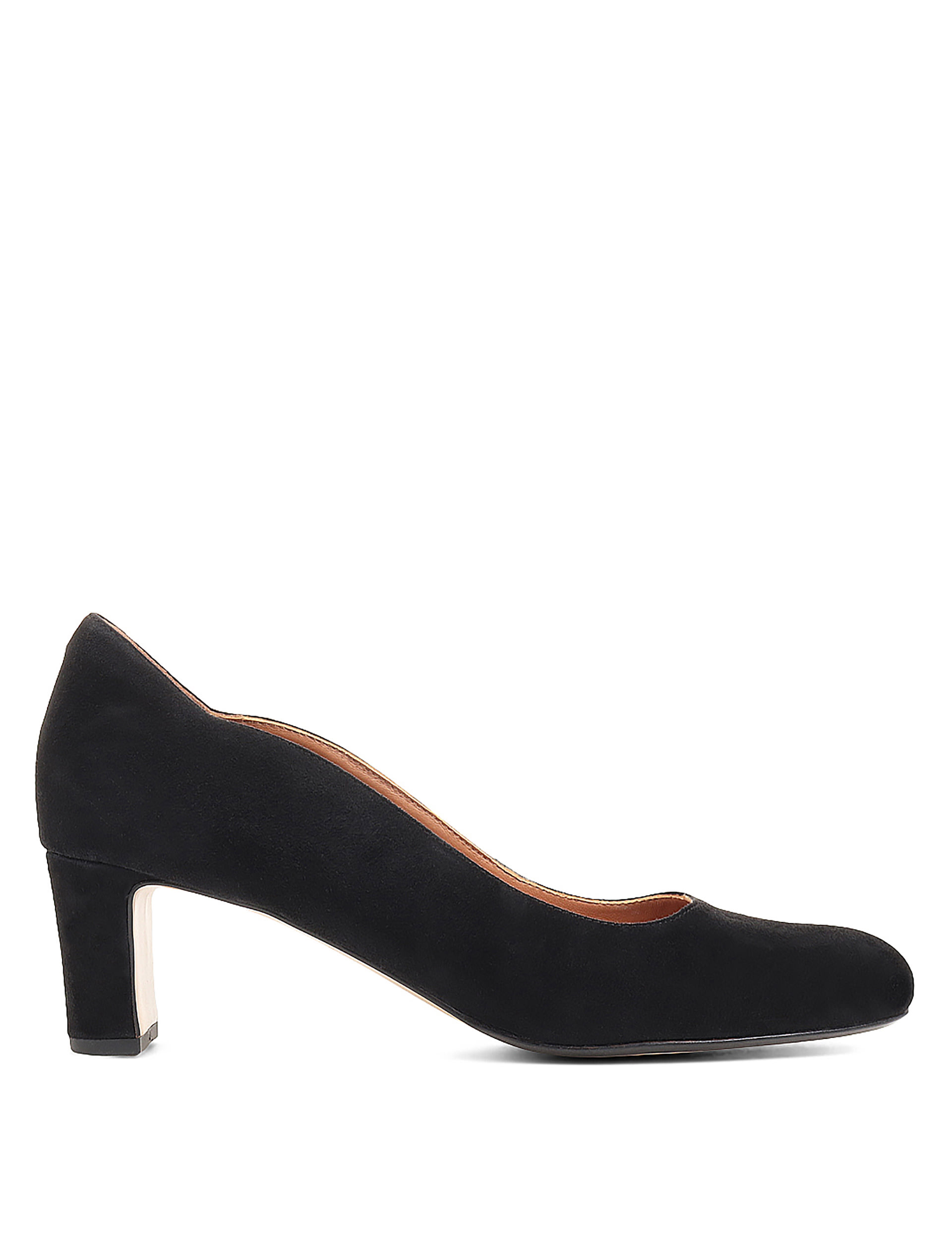 suede block heel shoes