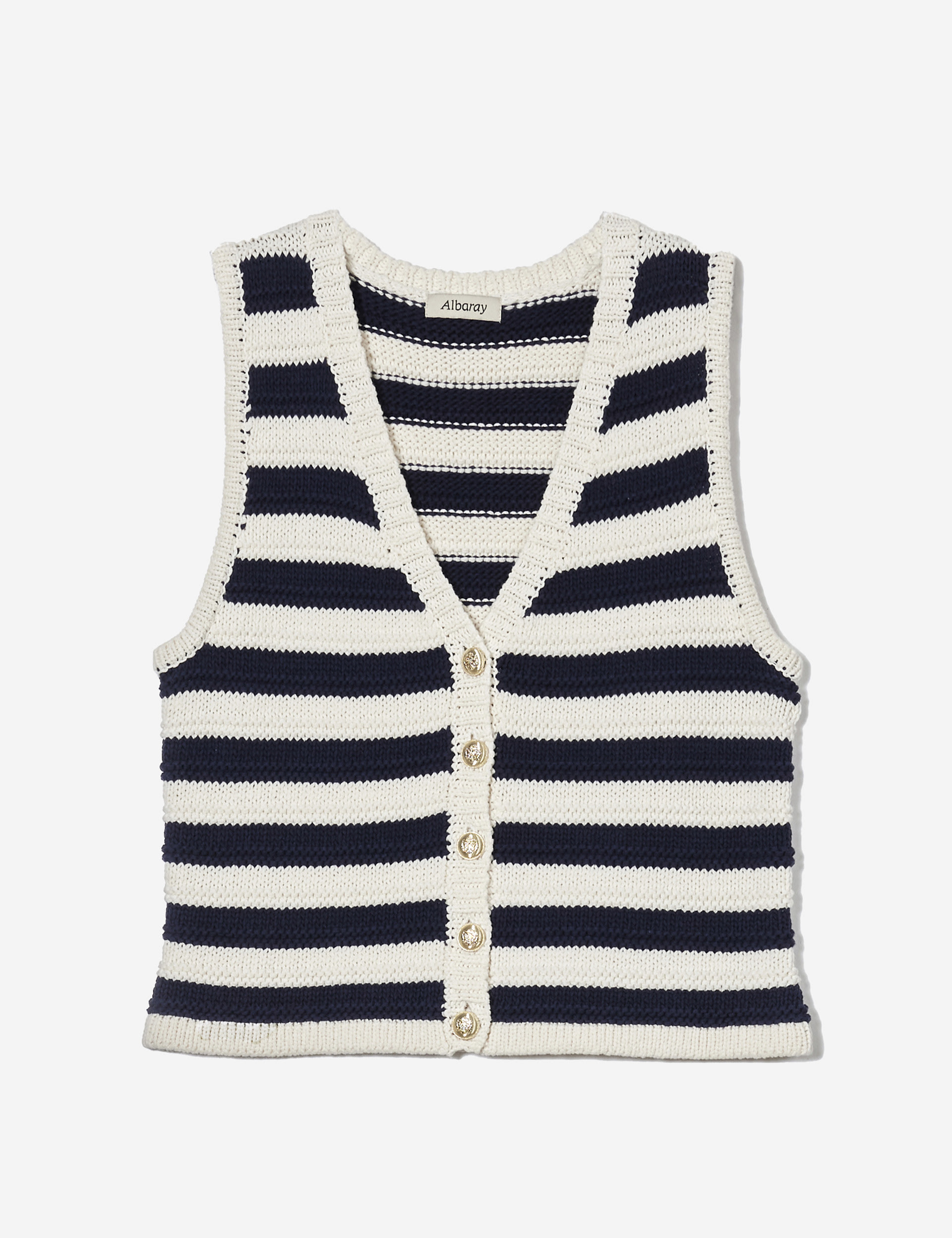 Pure Cotton Striped Cardigan 2 of 4