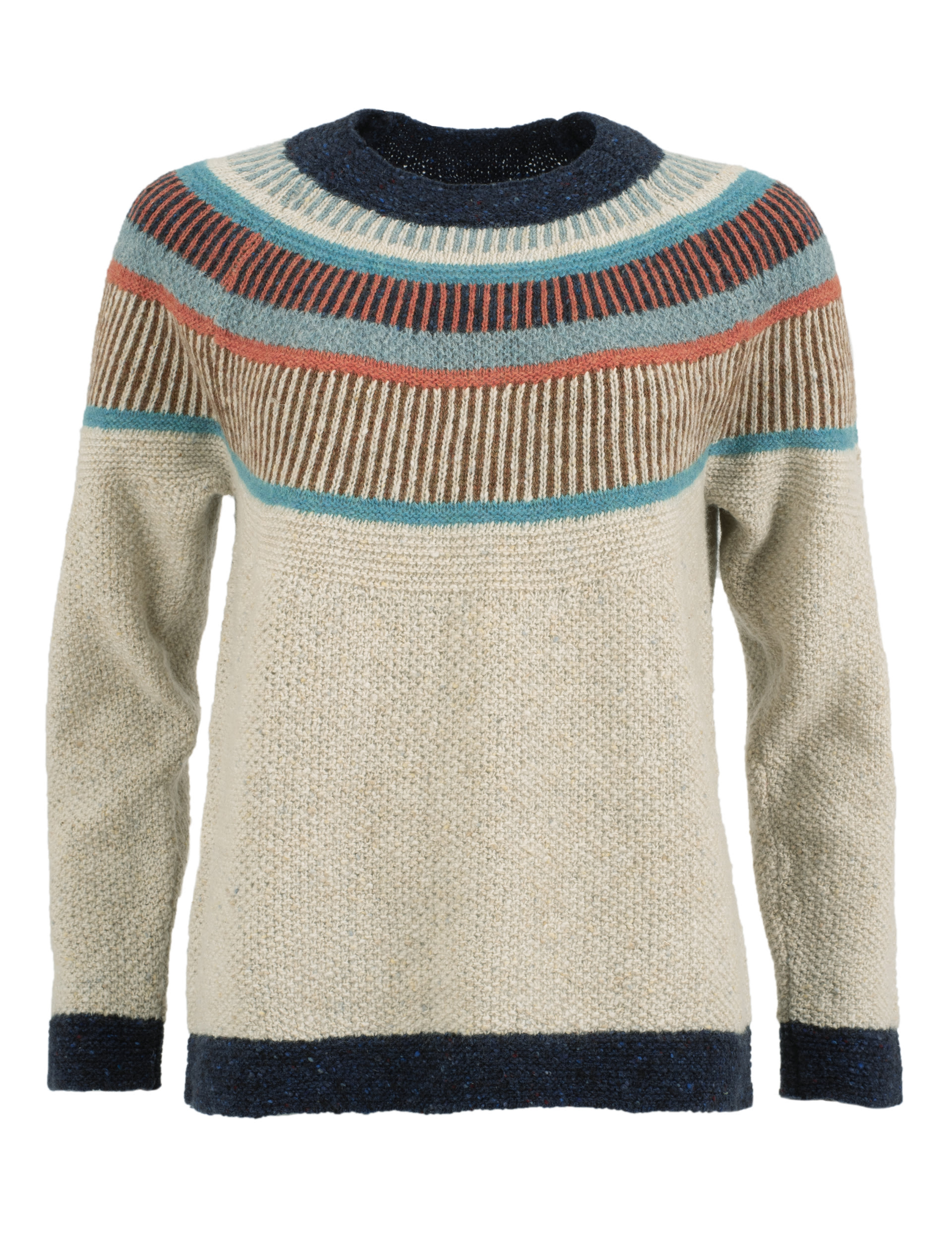 Pure Wool Striped Crew Neck Jumper 3 of 6