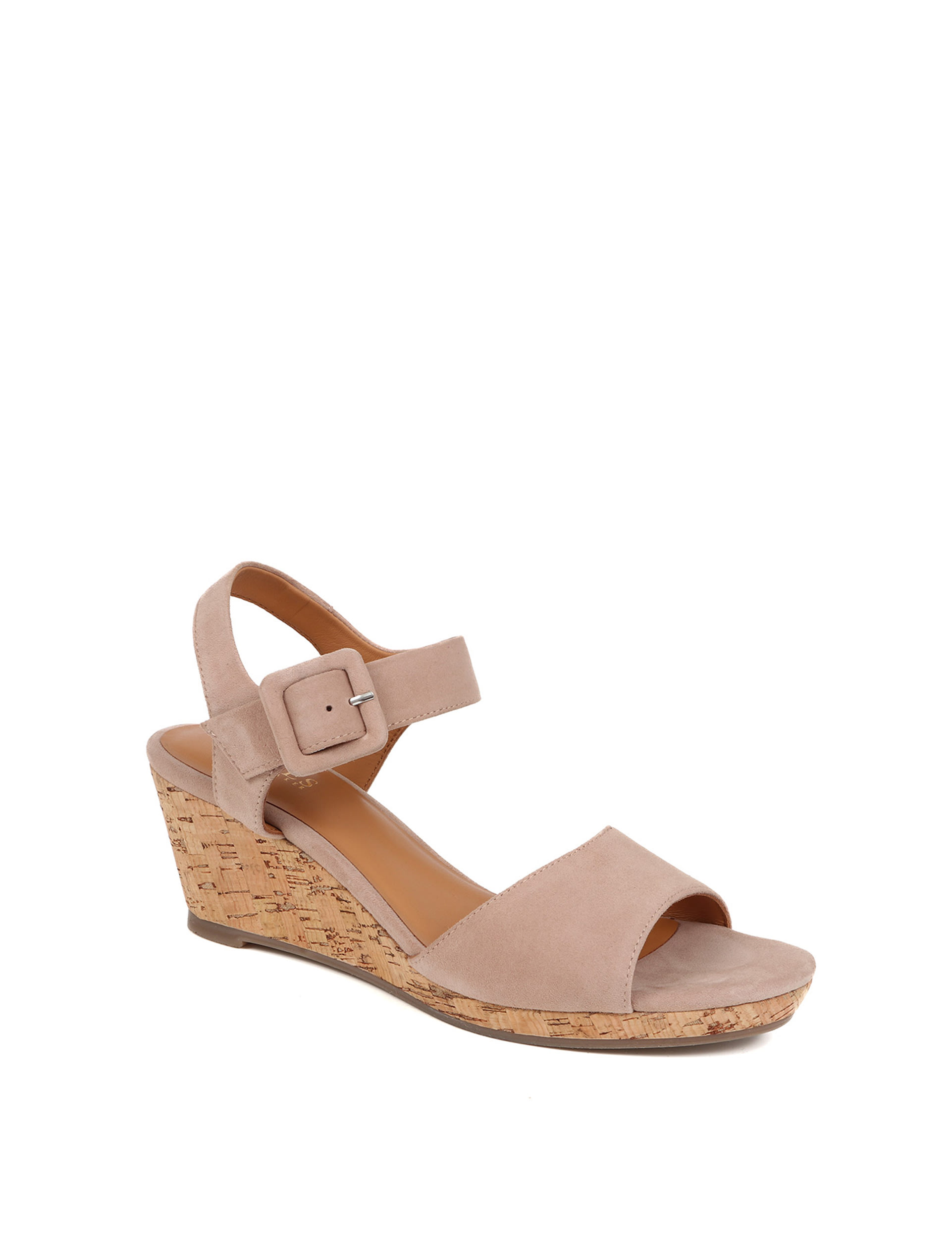 Suede Ankle Strap Wedge Sandals 4 of 7