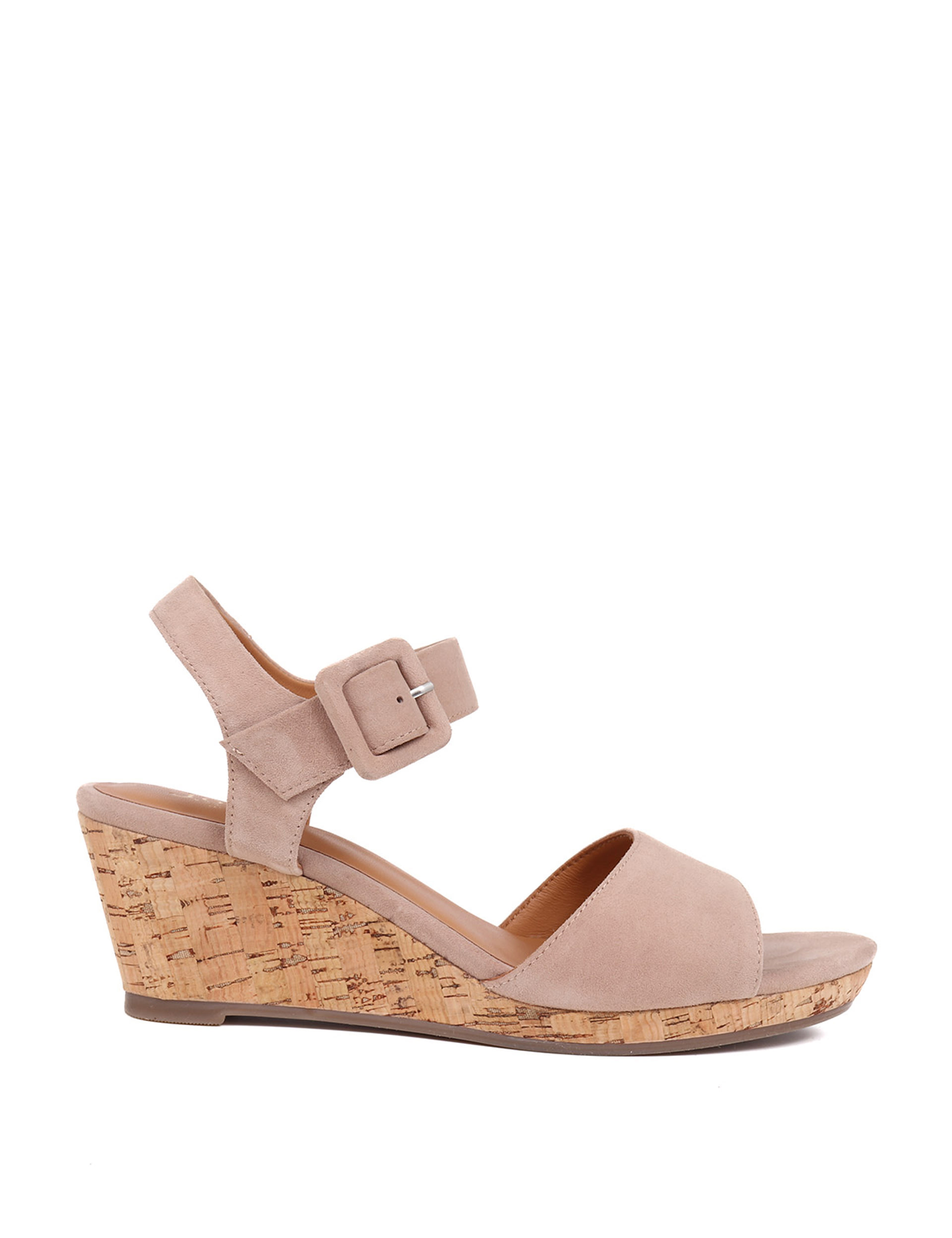 Suede Ankle Strap Wedge Sandals 2 of 7