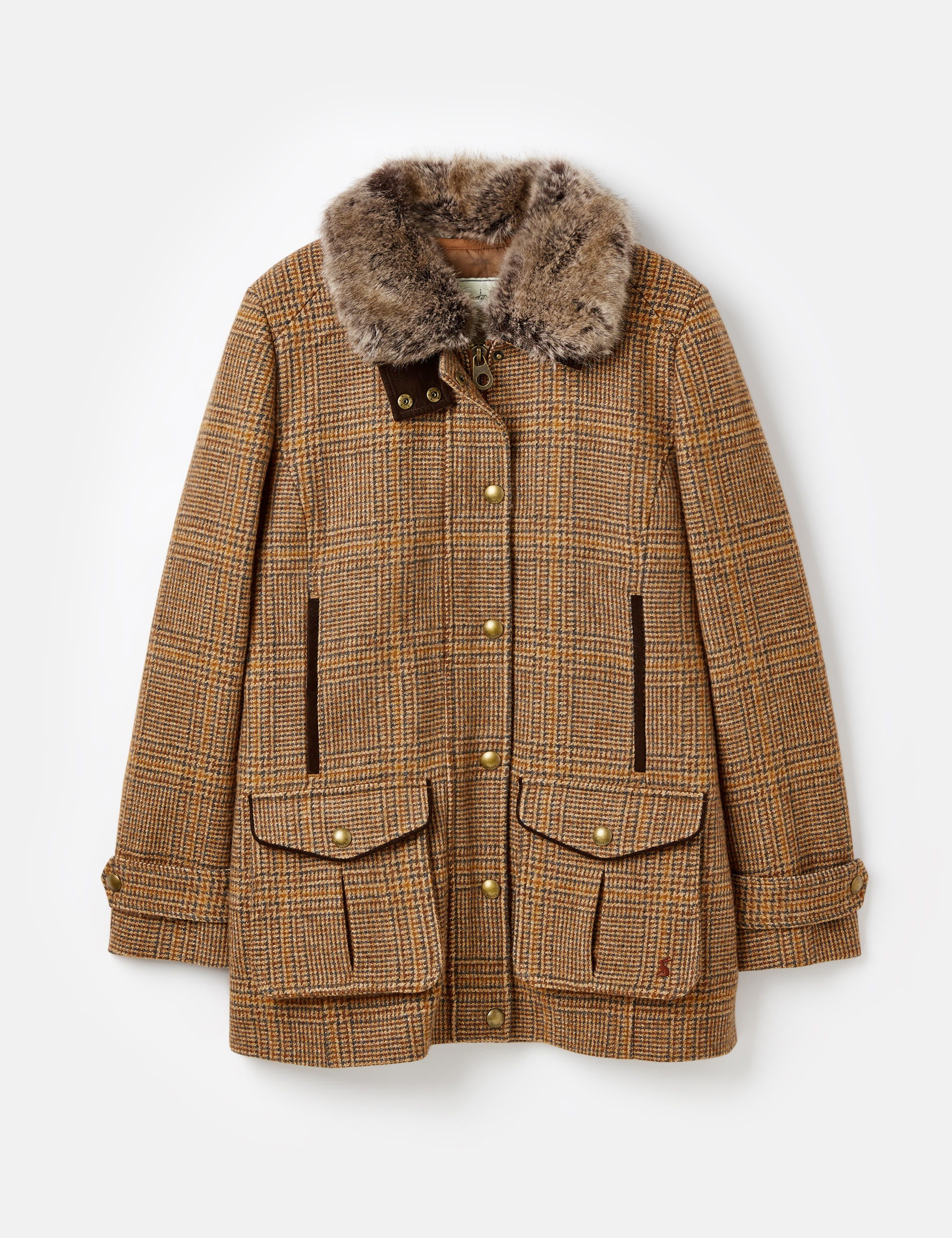 Checked Pea Coat 2 of 8