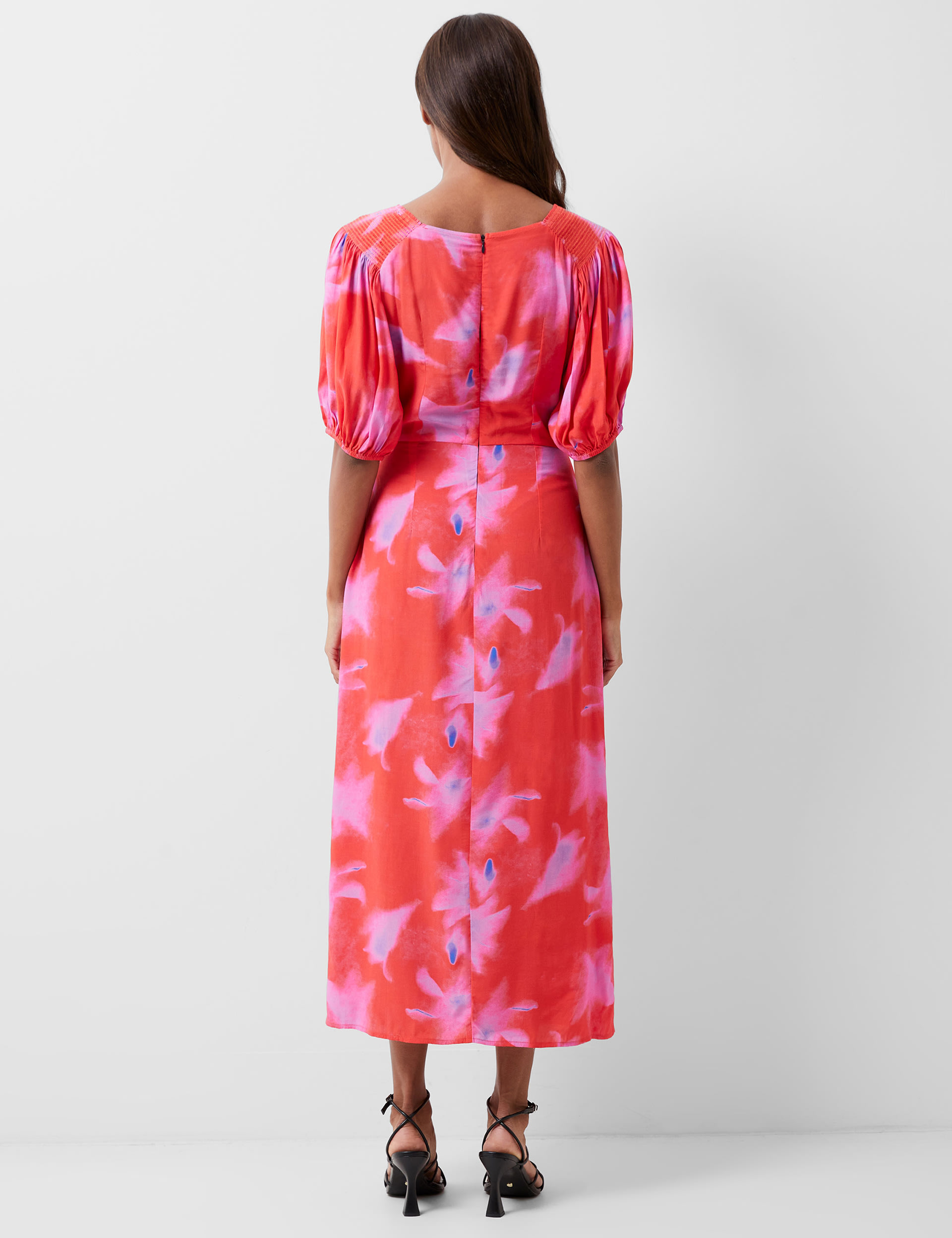 Tie Dye V-Neck Midaxi Wrap Dress 3 of 4