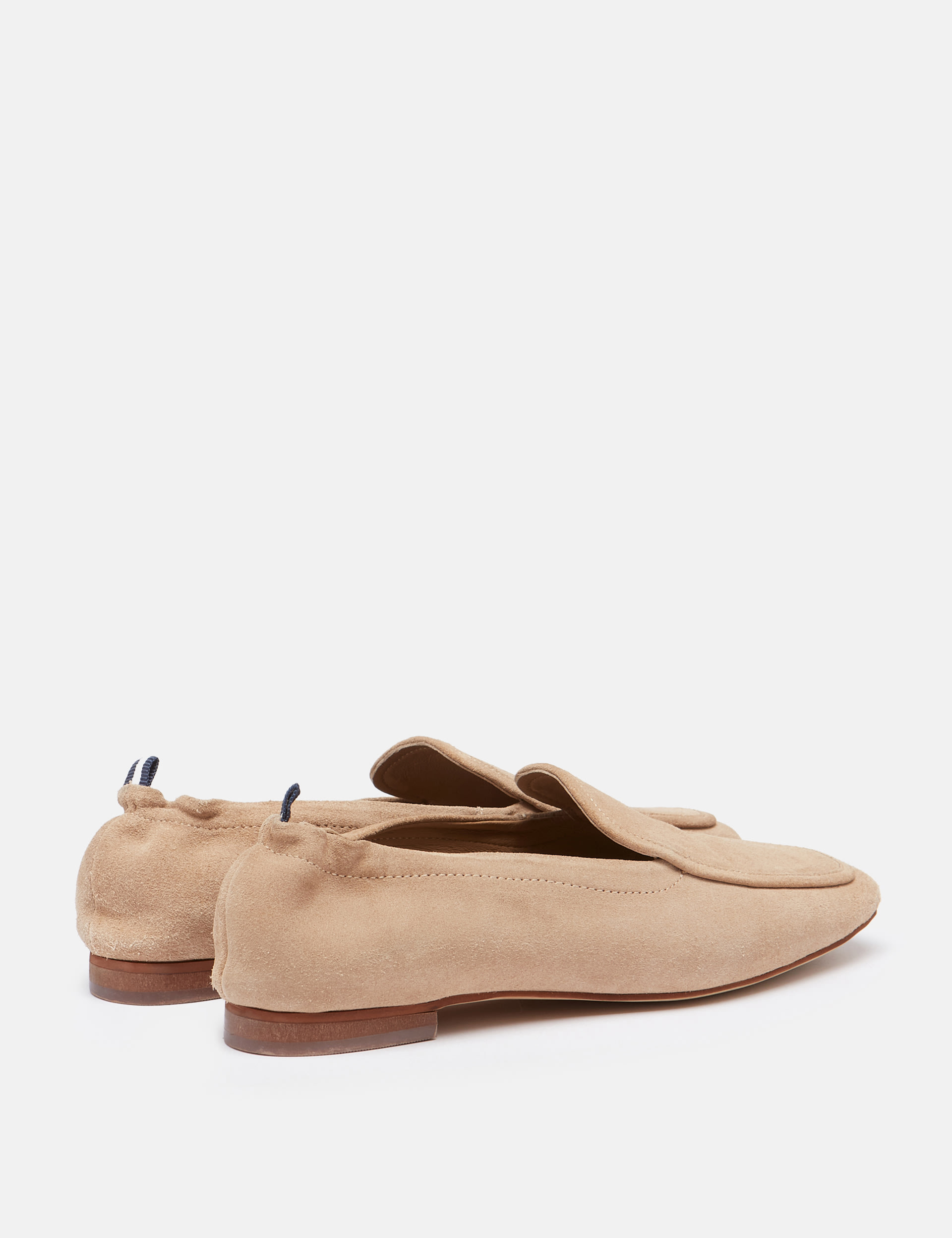 Suede Slip On Block Heel Loafers Joules M&S
