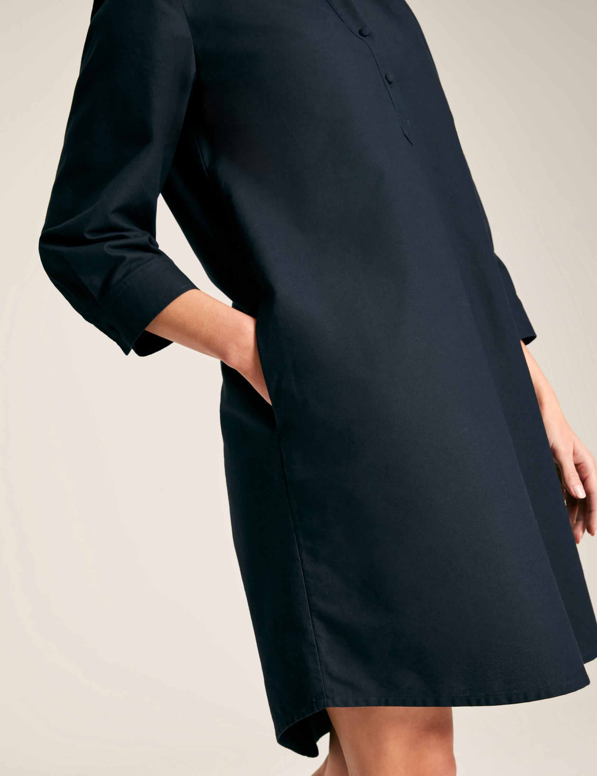 Pure Cotton Knee Length Shirt Dress 5 of 7