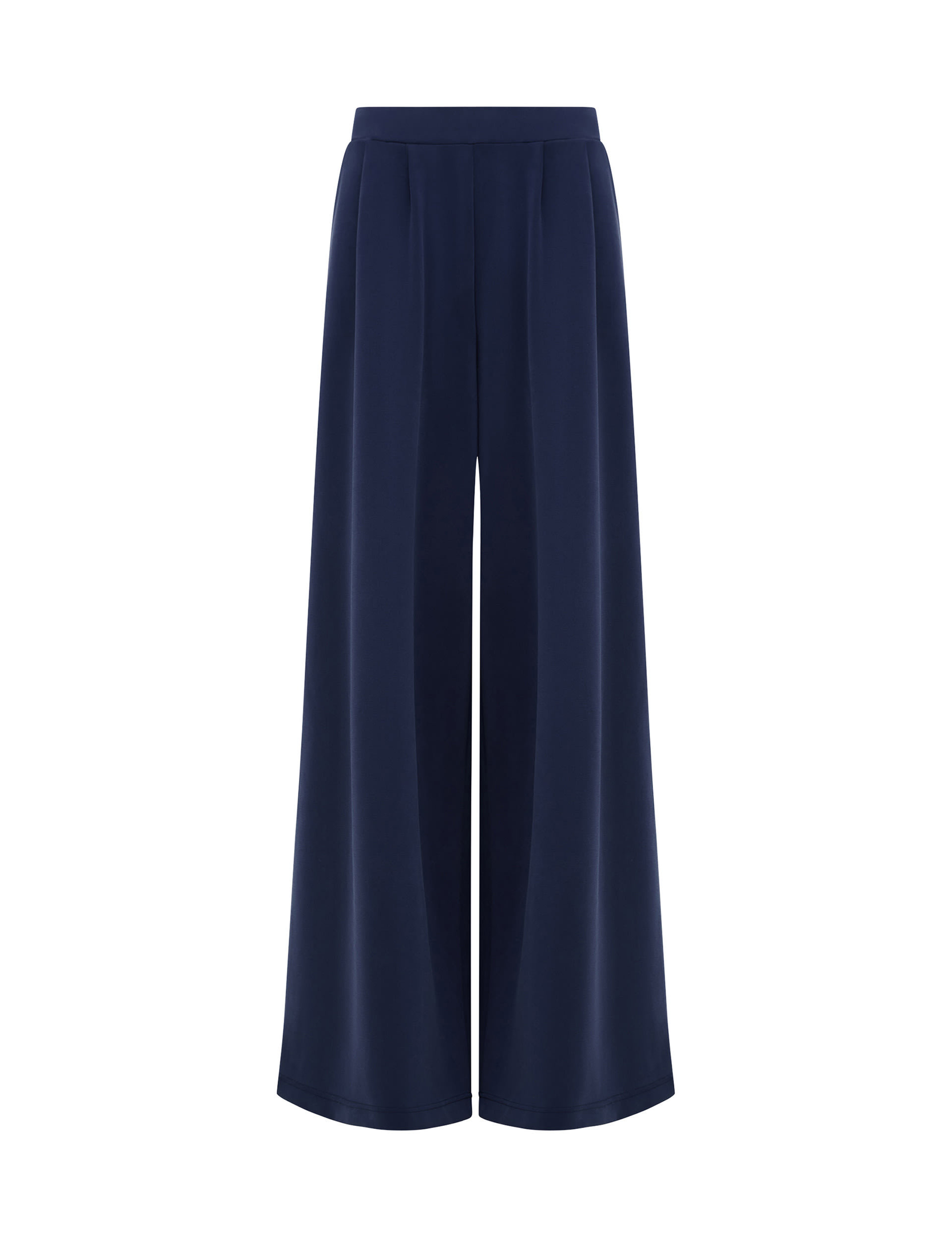 Pintuck Flared Wide Leg Trousers 2 of 4