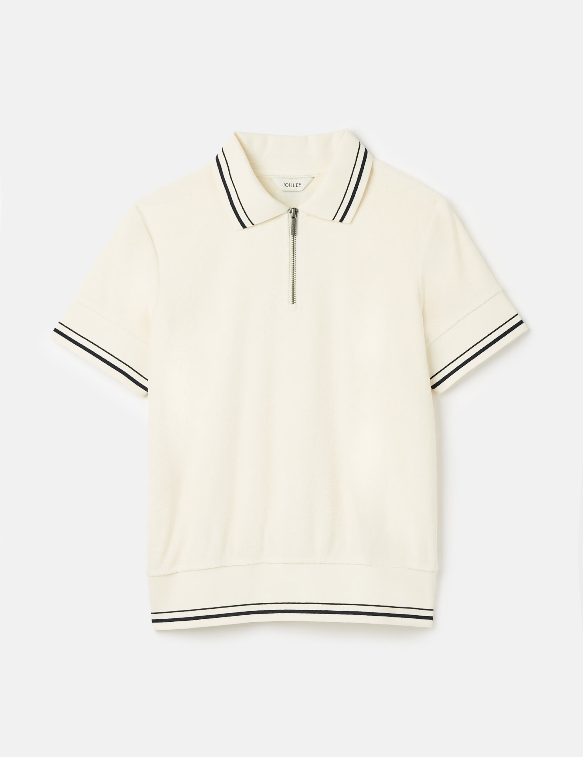 Cotton Rich Textured Half Zip Polo Top 2 of 6