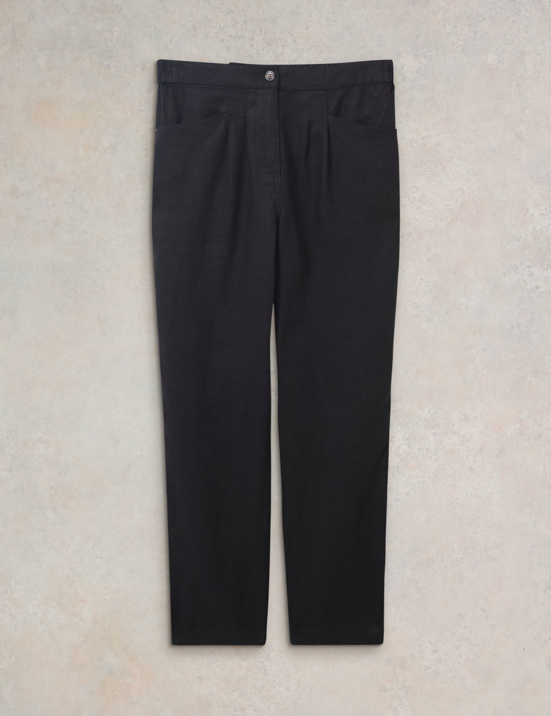 Pure Linen Tapered Trousers 2 of 6