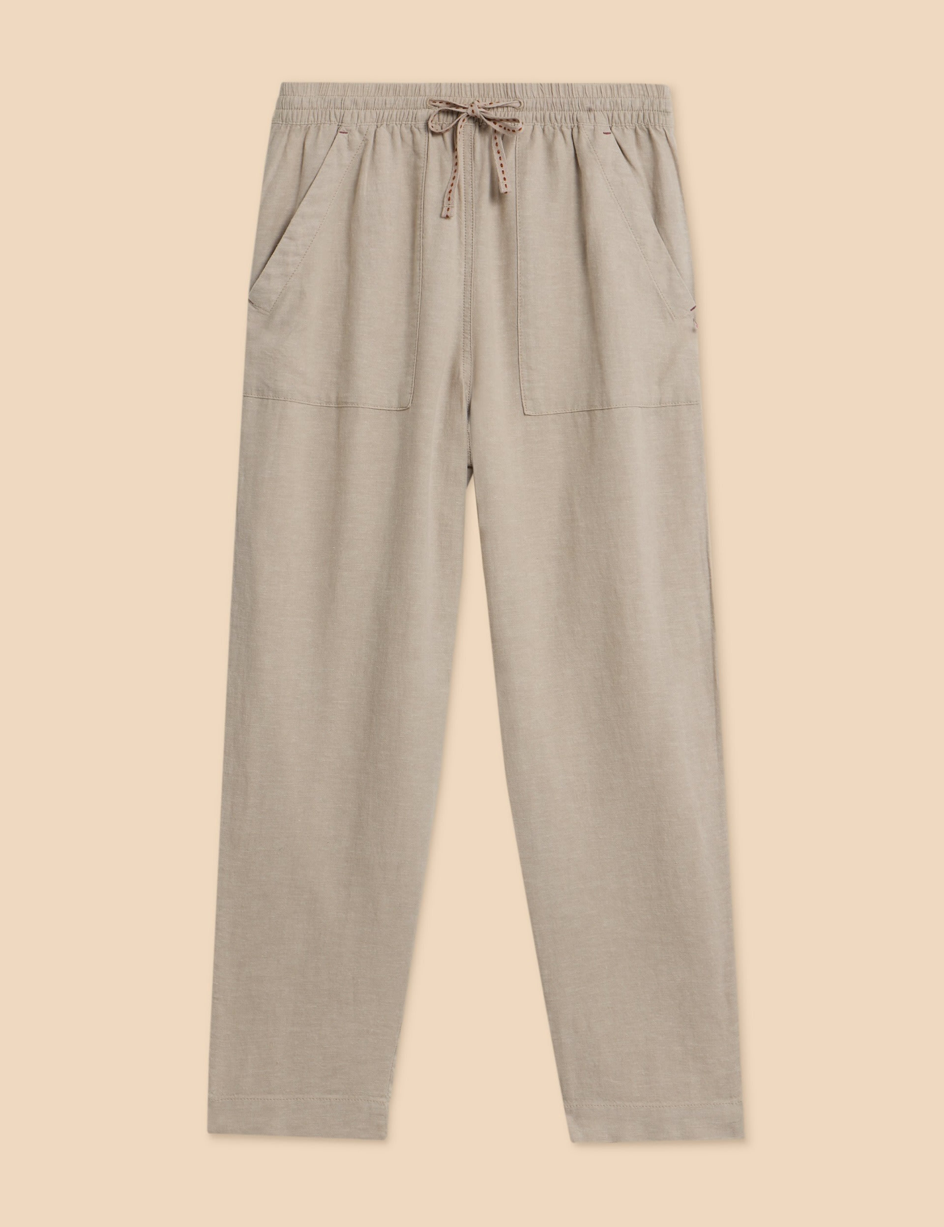 Linen Rich Relaxed Trousers 2 of 6
