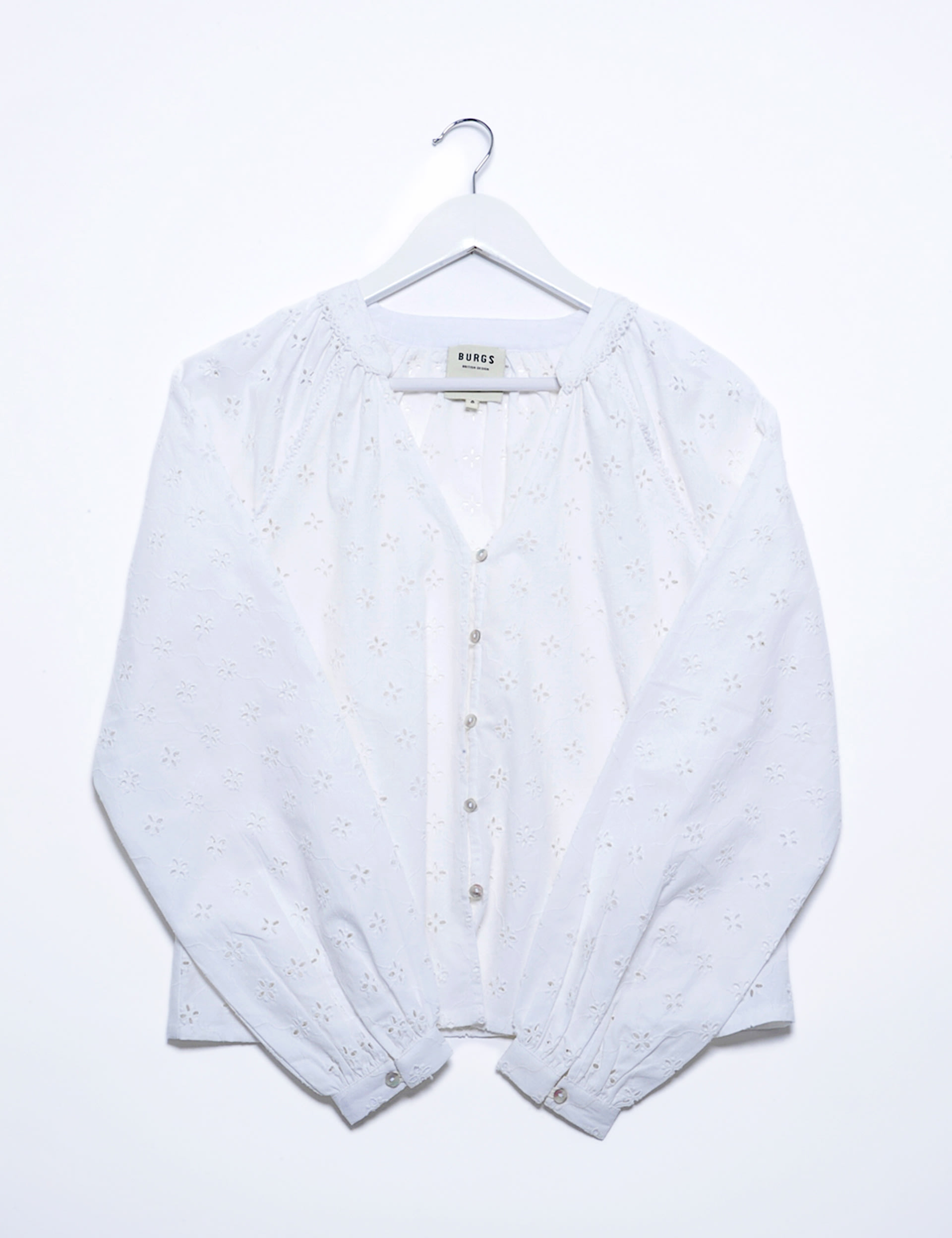 Pure Cotton Embroidered V-Neck Shirt 2 of 5