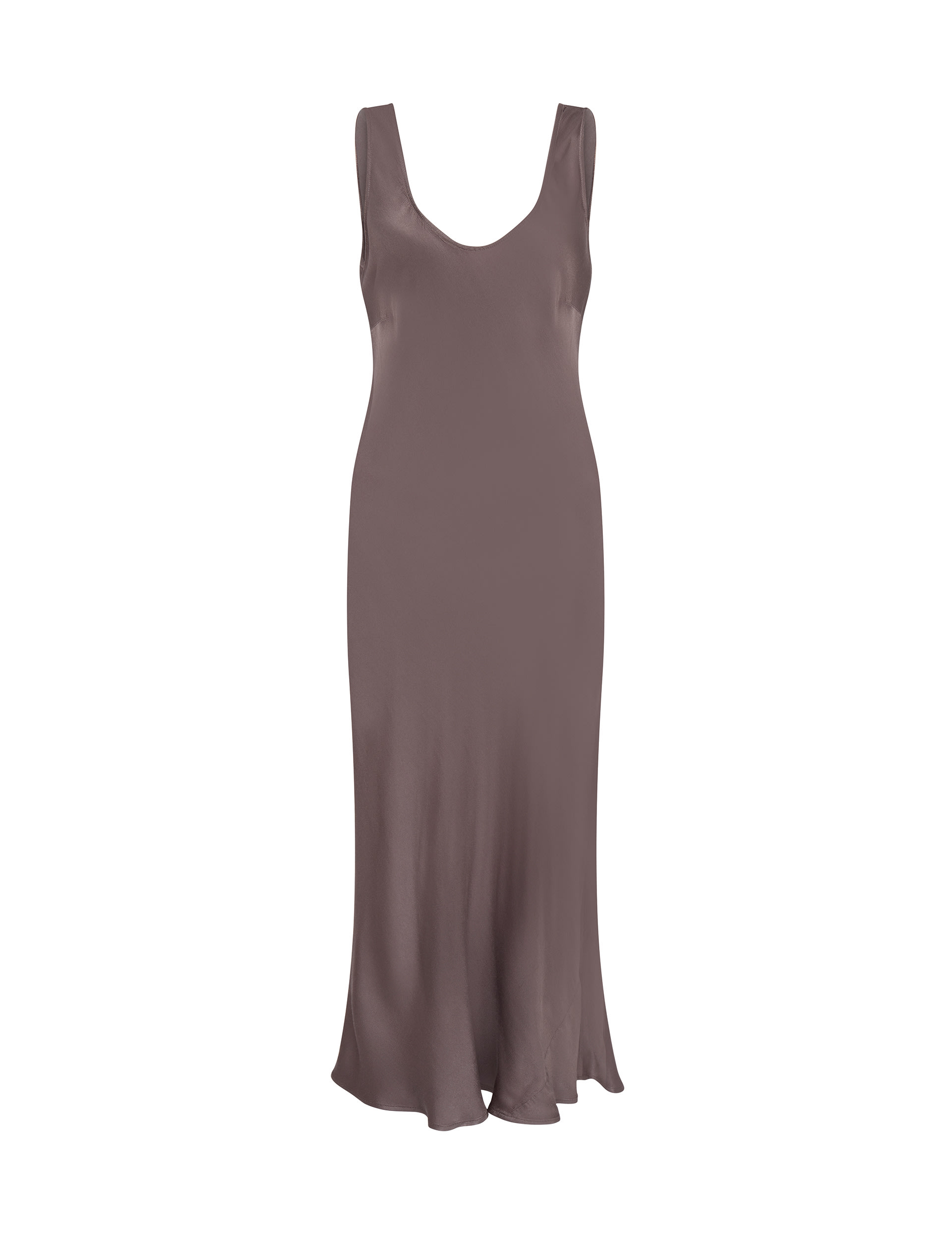 Satin Midi Slip Dress 2 of 4