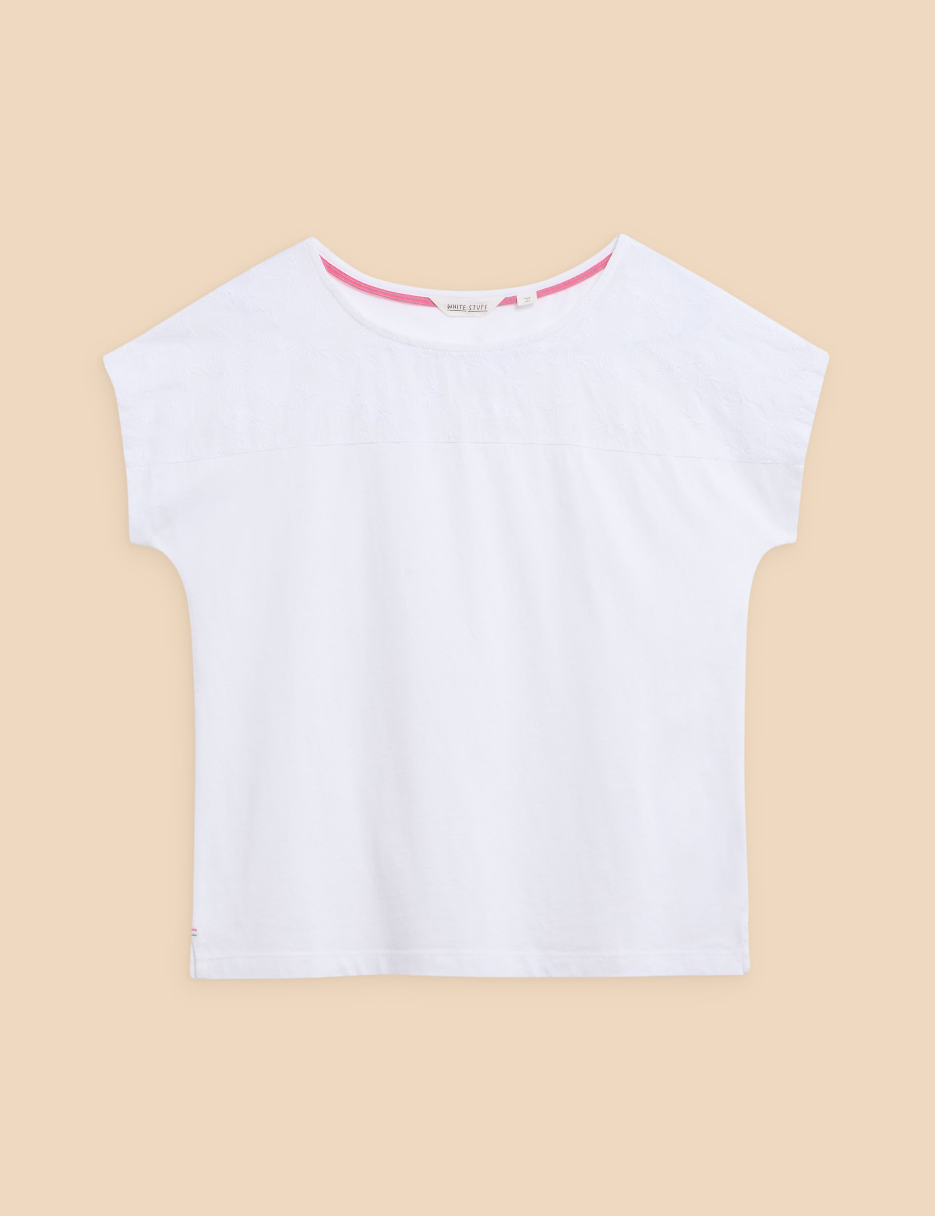 Pure Cotton Embroidered T-Shirt 2 of 6