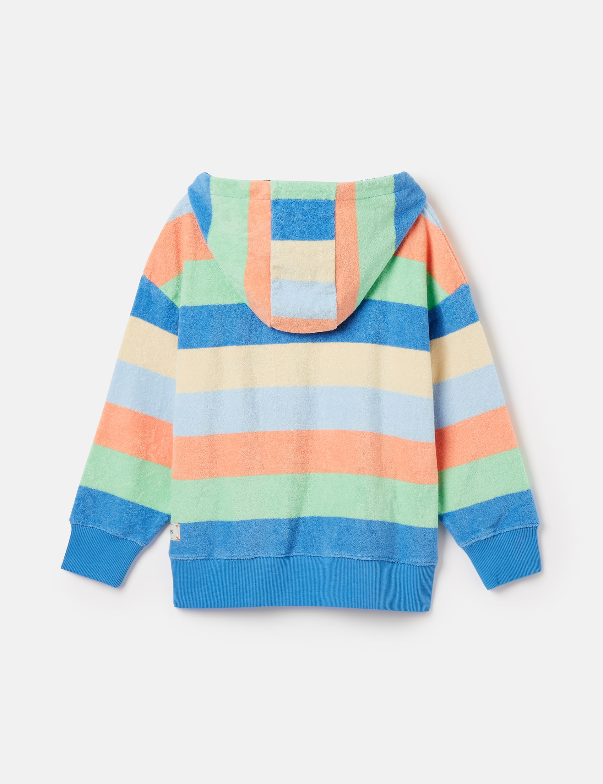 Pure Cotton Towelling Striped Hoodie (2-12 Yrs) 2 of 5