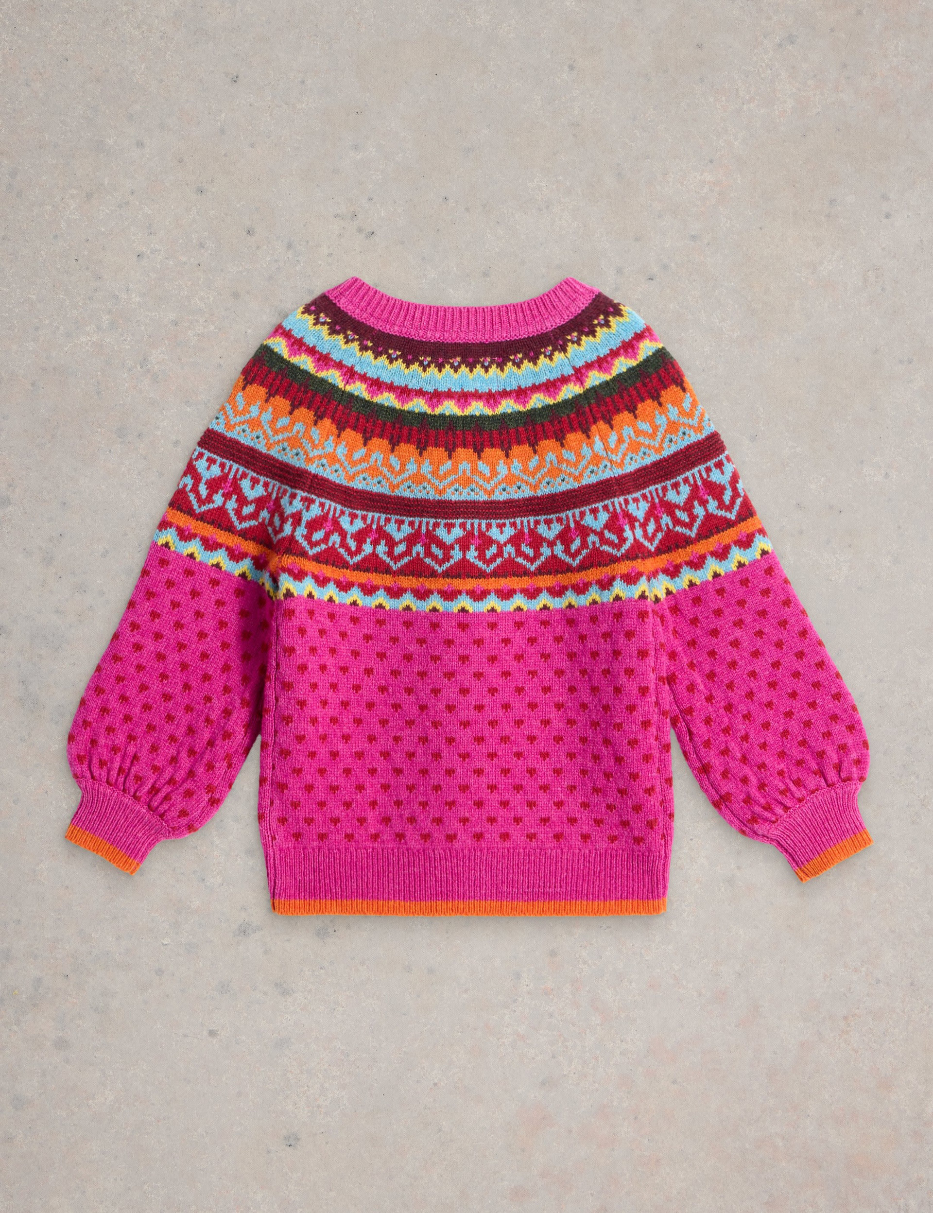 Wool Rich Fair Isle Cardigan (3-10 Yrs) 2 of 3