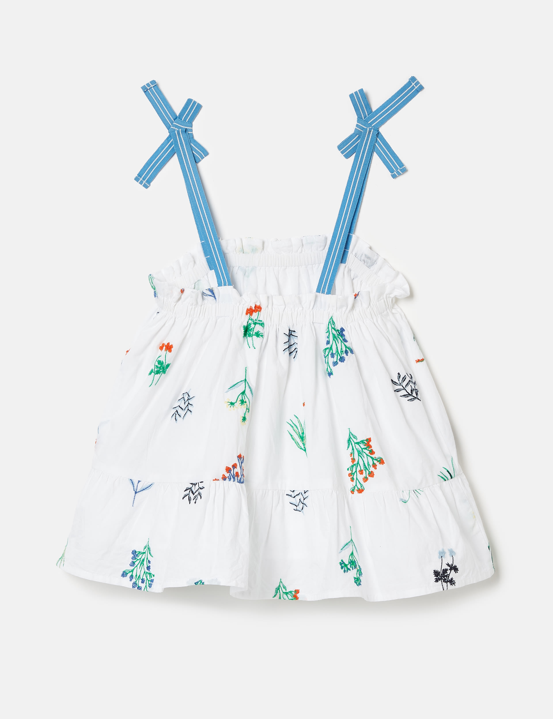 Pure Cotton Flower Embroidered Top (2-12 Yrs) | Joules | M&S