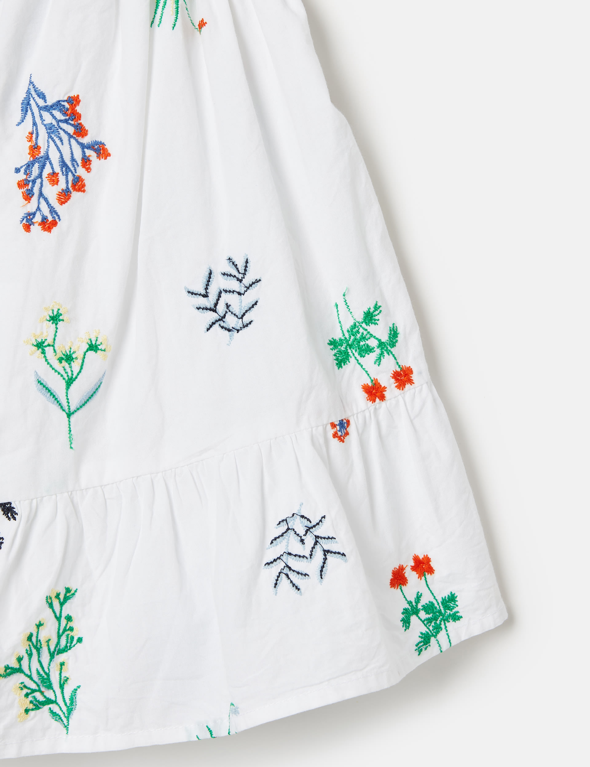 Pure Cotton Flower Embroidered Top (2-12 Yrs) | Joules | M&S