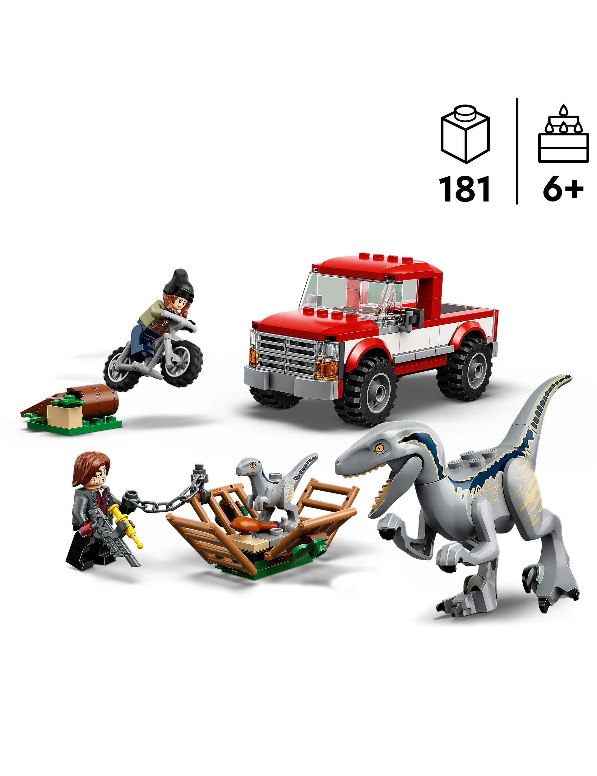 LEGO® Jurassic World Blue & Beta Velociraptor Capture 76946 (6+ Yrs) 3 of 7