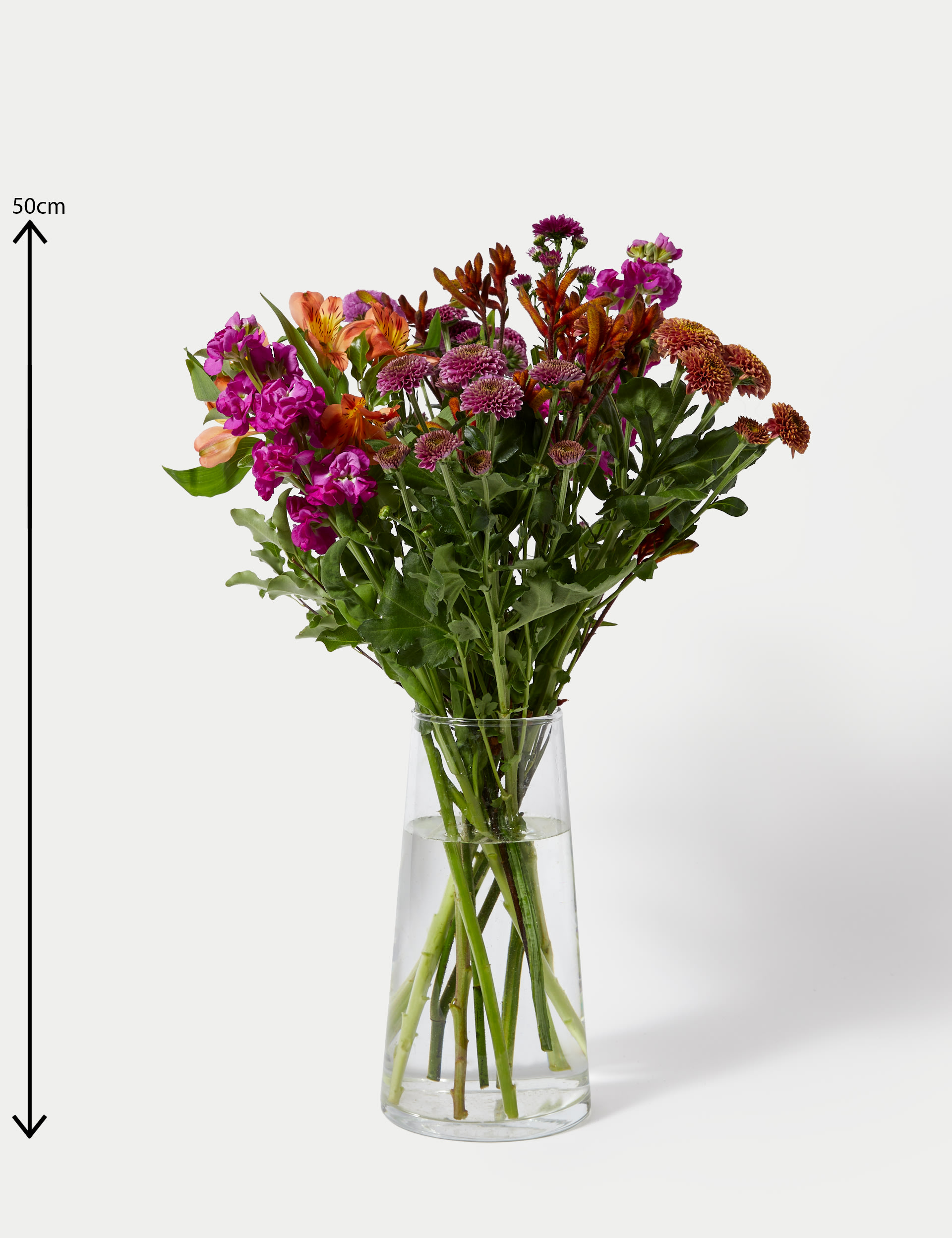 Alstroemeria, Stocks & Santini Chrysanthemum Bright Bouquet M&S