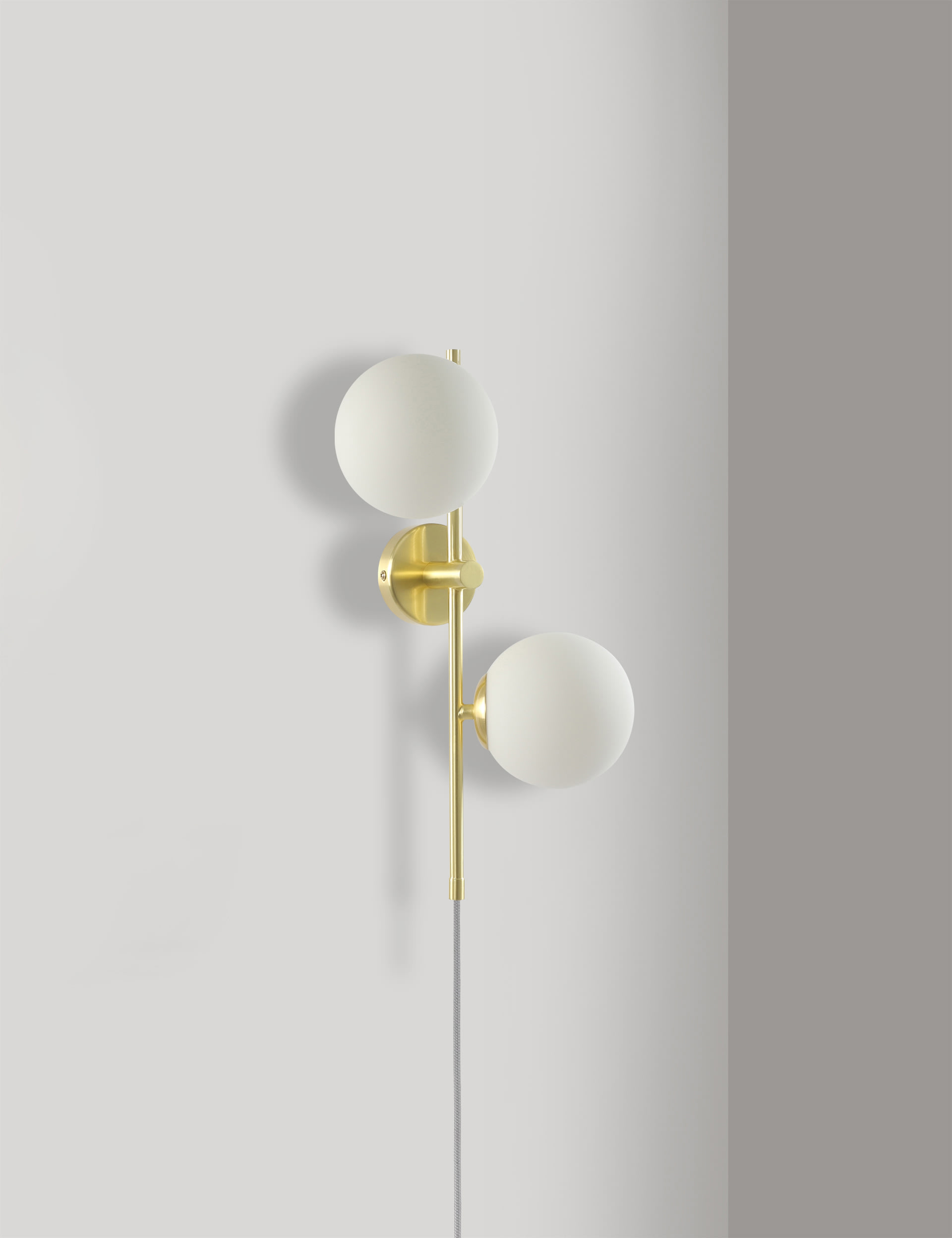 Opal Globe Plug In Wall Light 1 of 8