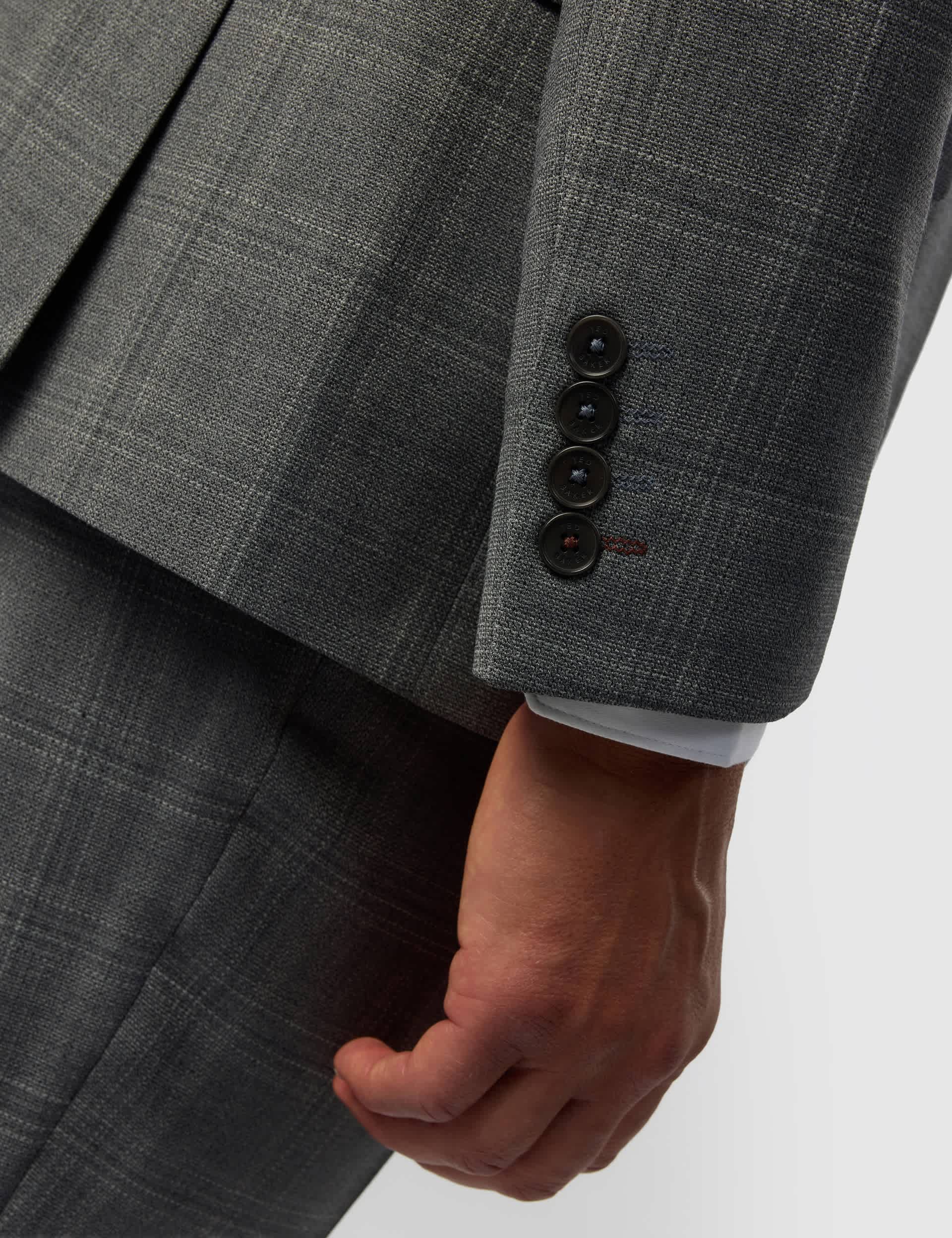 3 Piece Slim Fit Wool Blend Suit thumbnail 2