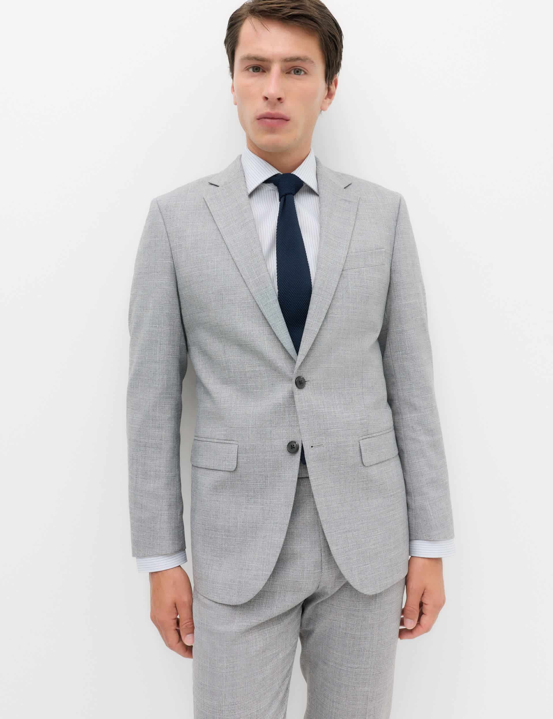 2 Piece Regular Fit Textured Suit thumbnail 6