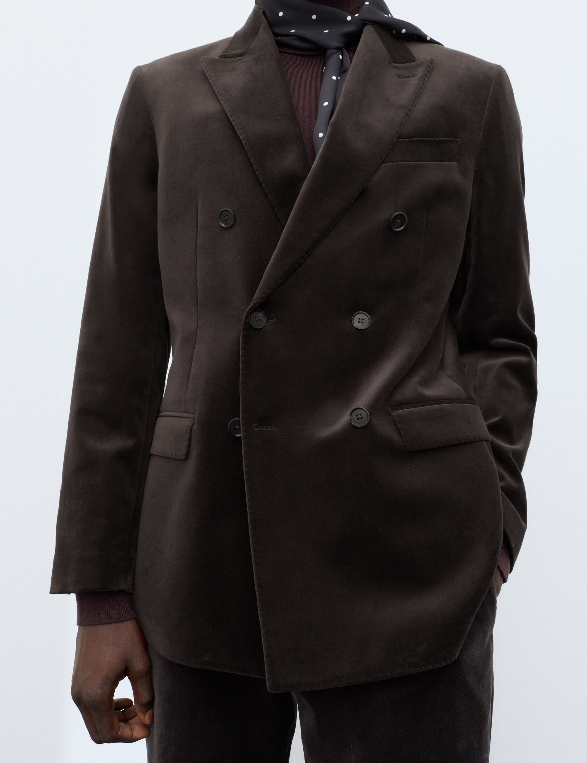 2 Piece Cotton Rich Velvet Stretch Suit thumbnail 2