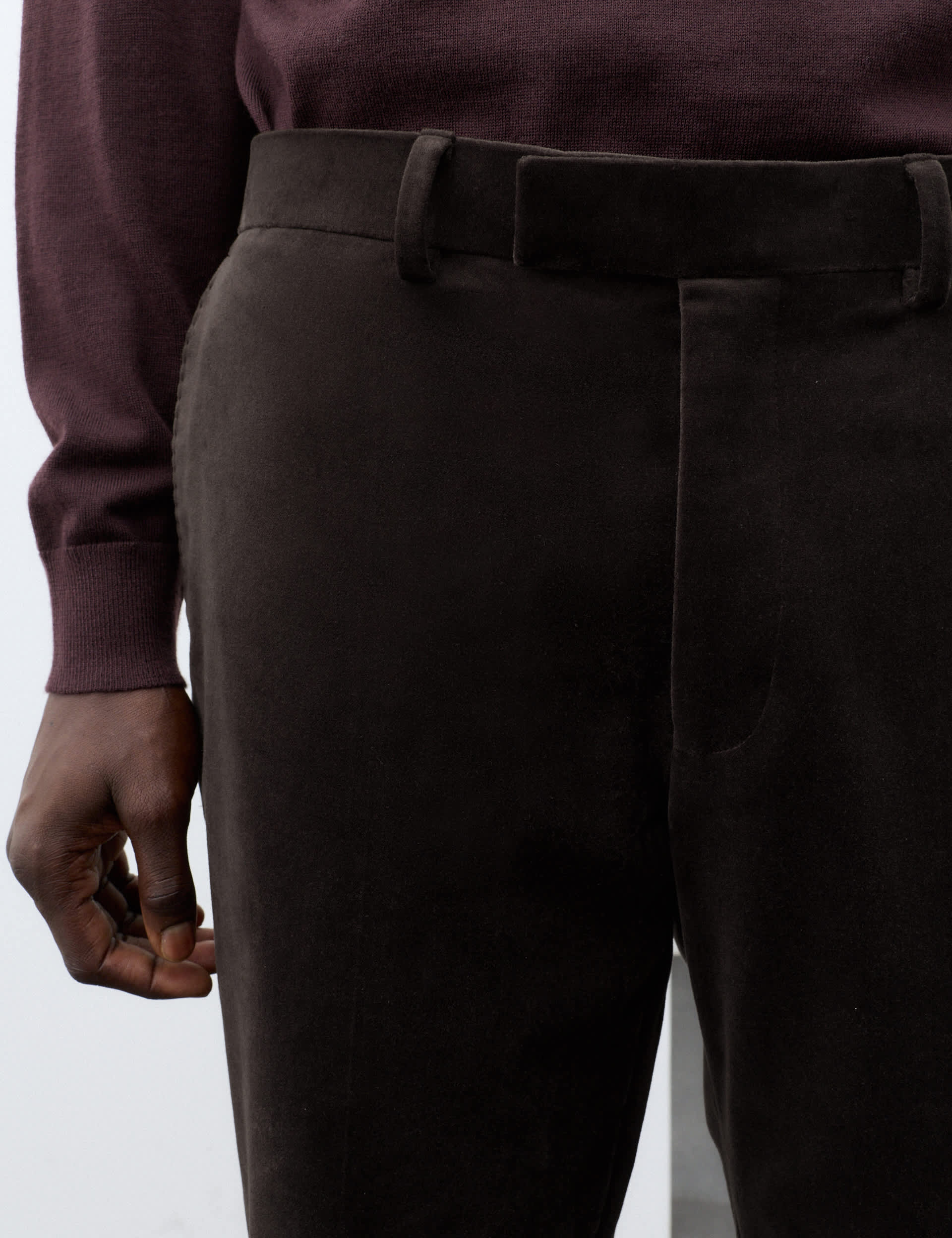 2 Piece Cotton Rich Velvet Stretch Suit thumbnail 3