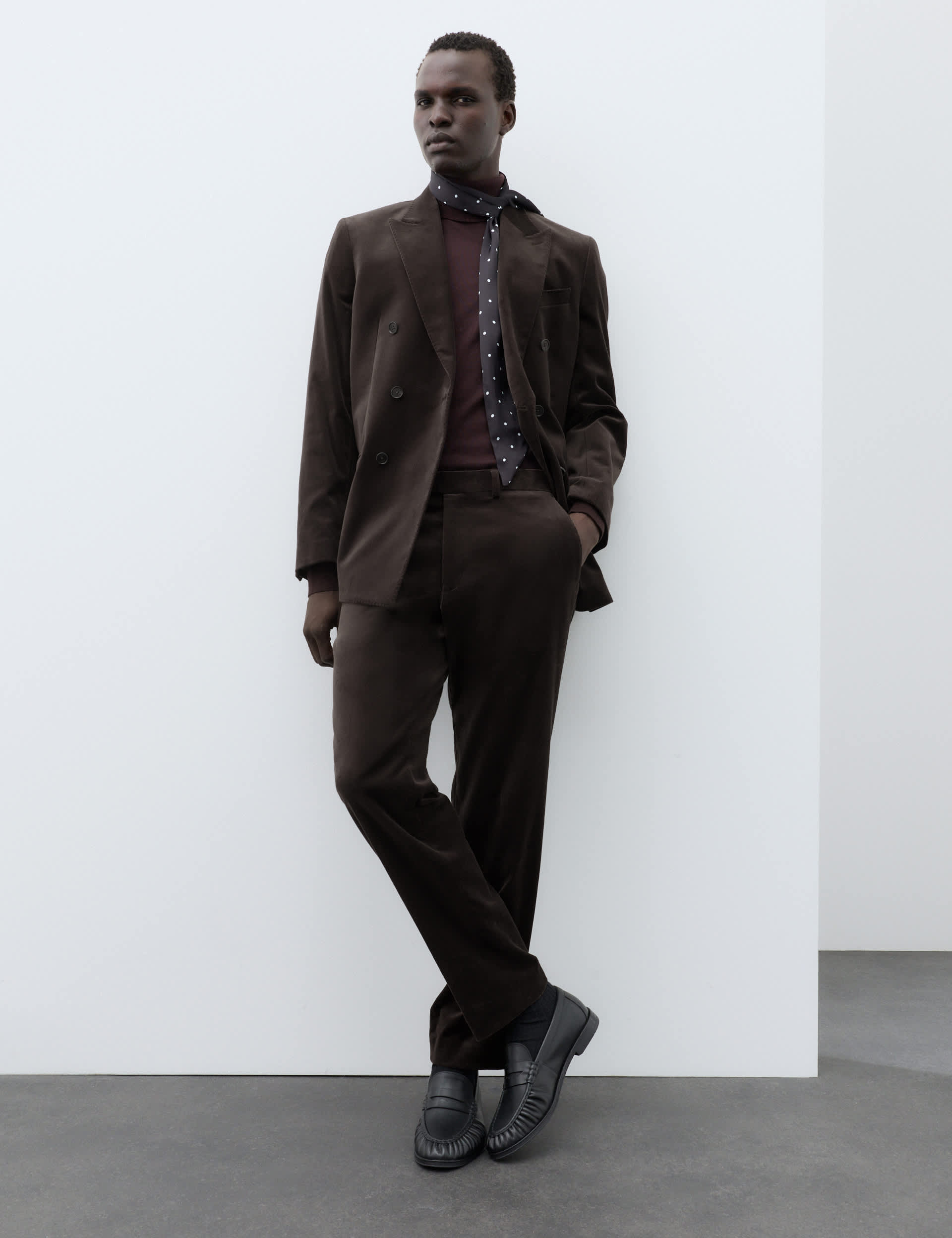 2 Piece Cotton Rich Velvet Stretch Suit thumbnail 5