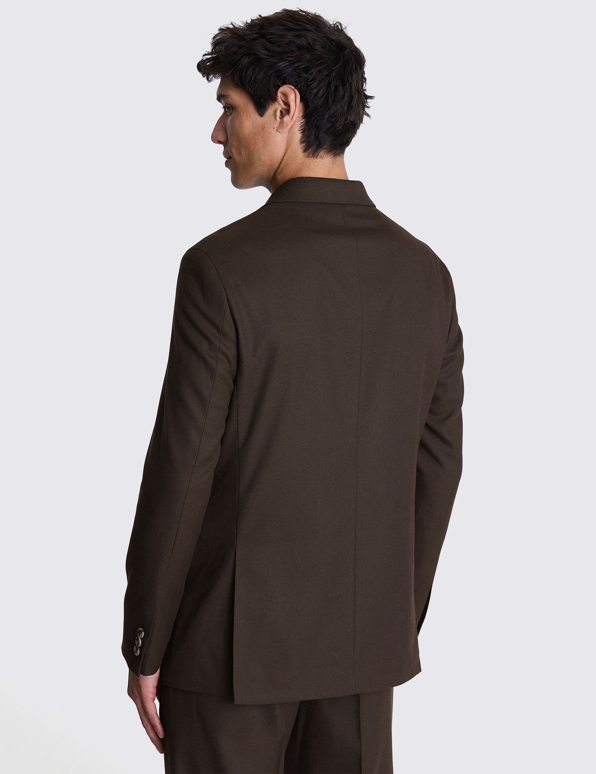 2 Piece Relaxed Fit Flannel Double Breasted Suit thumbnail 2