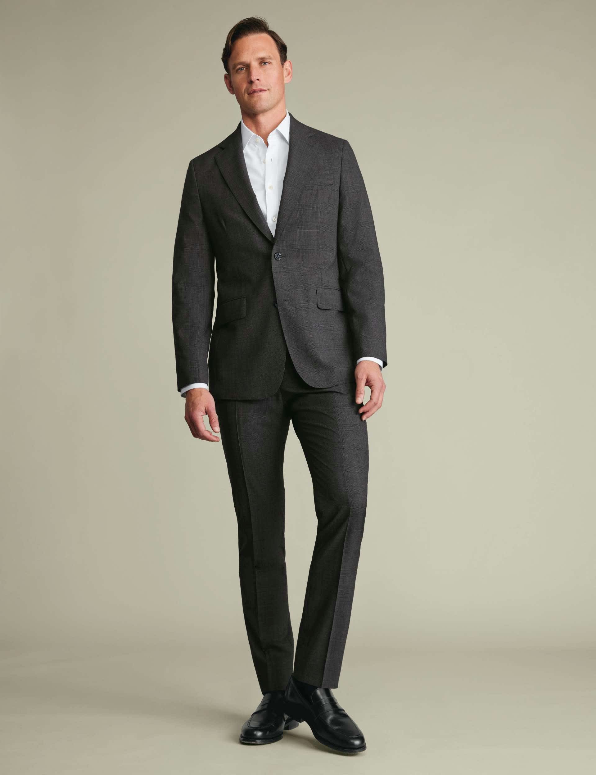 2 Piece Slim Fit Pure Wool Sharkskin Suit thumbnail 5